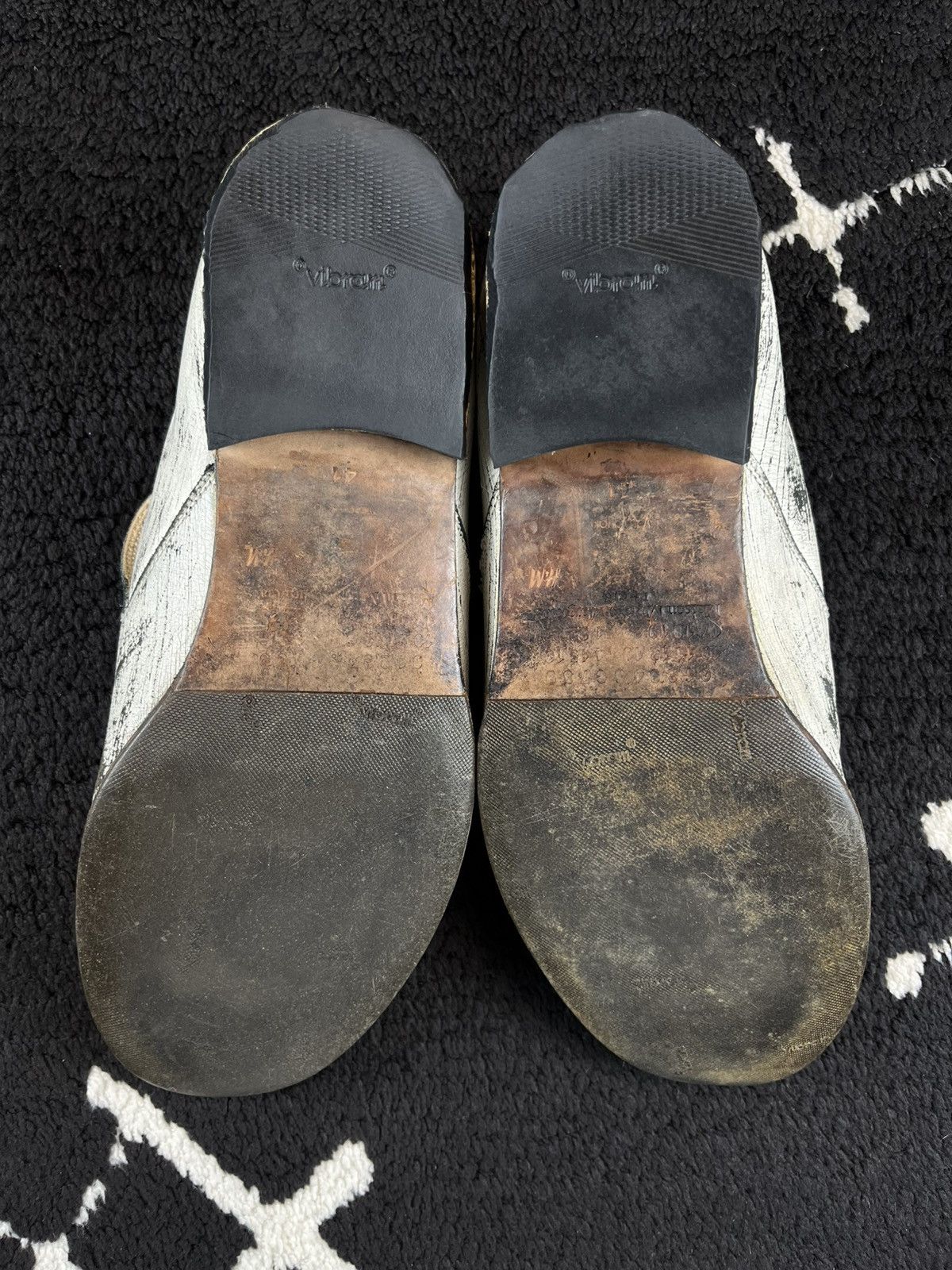 Maison Margiela FW12 Maison Margiela H&M Painted Leather Loafers Size US 8 / EU 41 - 6 Thumbnail