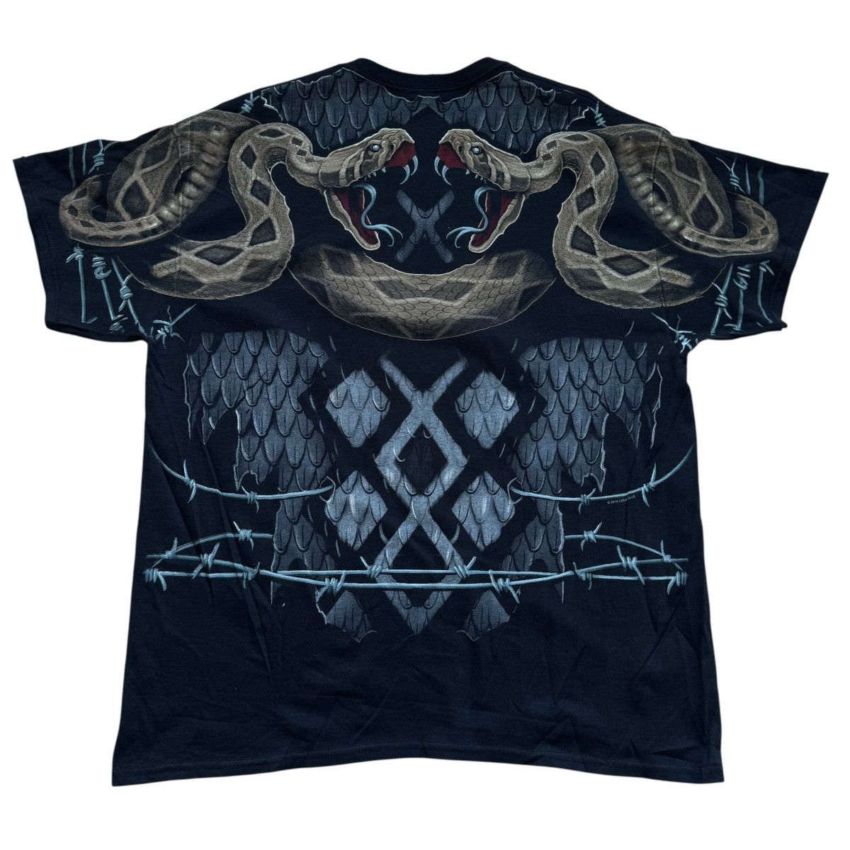 Liquid Blue liquid blue snake barbed wire all over print shirt Size US XL / EU 56 / 4 - 2 Thumbnail