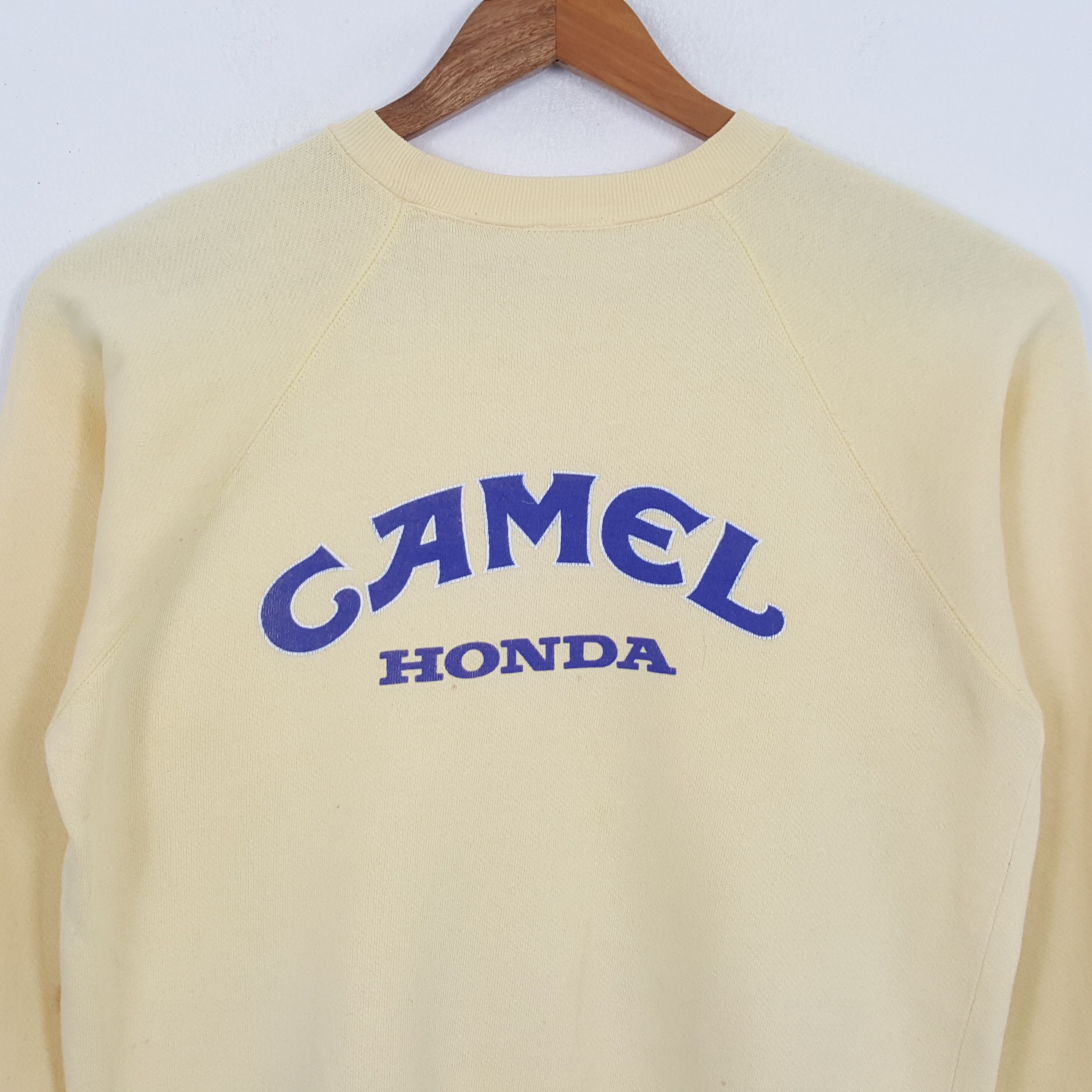 Camel × Honda × Vintage Vintage 90's CAMEL HONDA Japanese Racing Team Sweatshirt Size US M / EU 48-50 / 2 - 2 Thumbnail