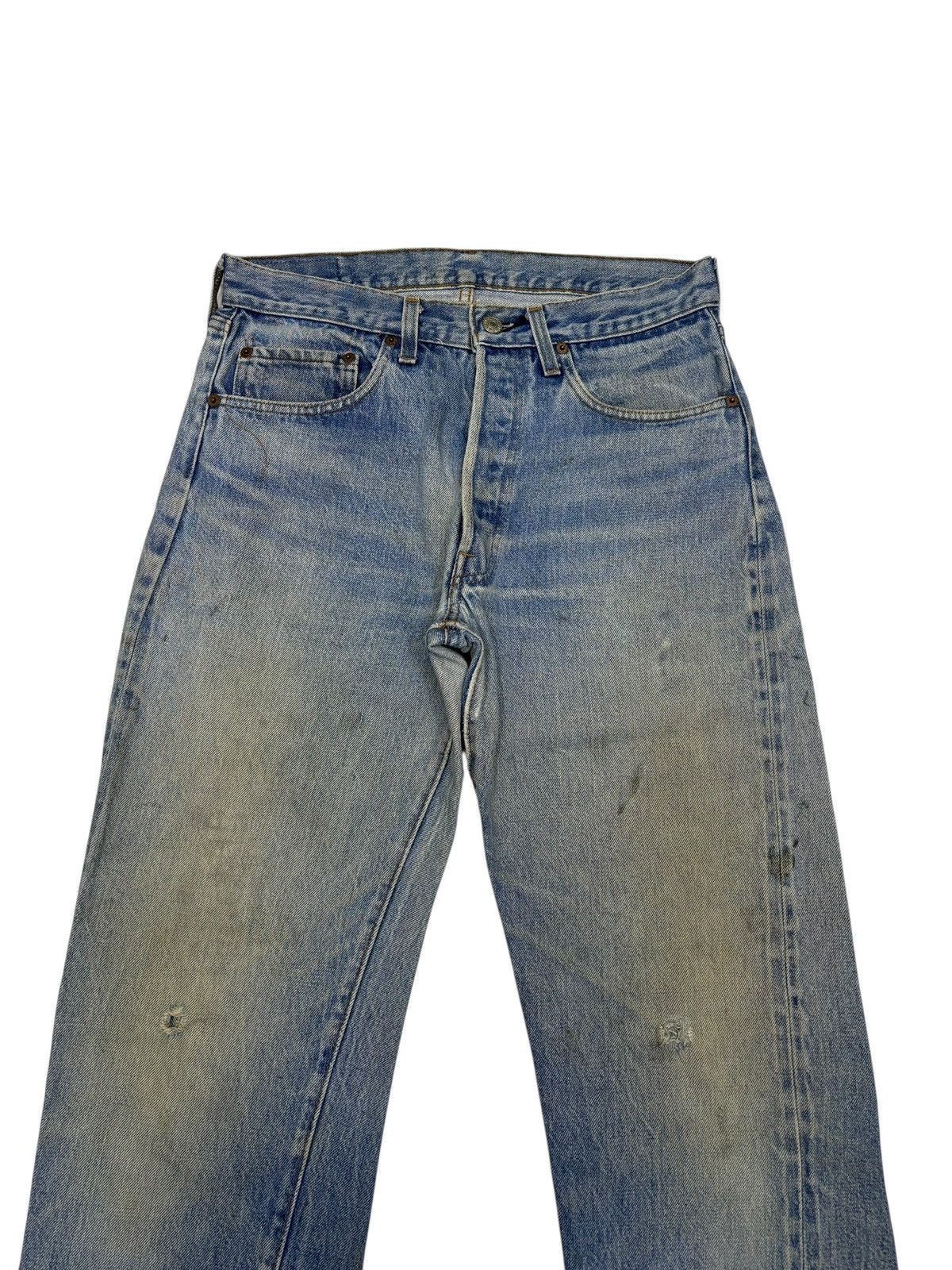 Kapital Vintage Levis 501 Selvedge release hem Distressed Denim Jean Size US 31 - 7 Thumbnail