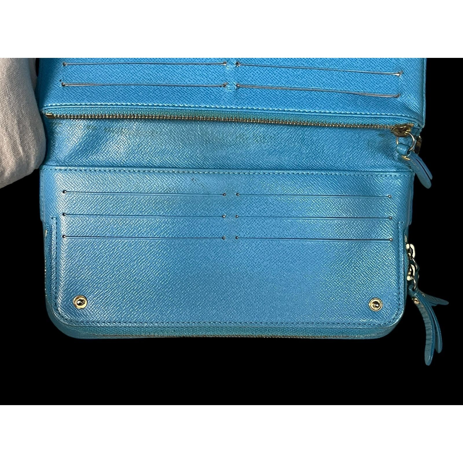 Louis Vuitton Rare Louis Vuitton Sky Blue Brown Monogram Insolite Wallet Size ONE SIZE - 12 Thumbnail