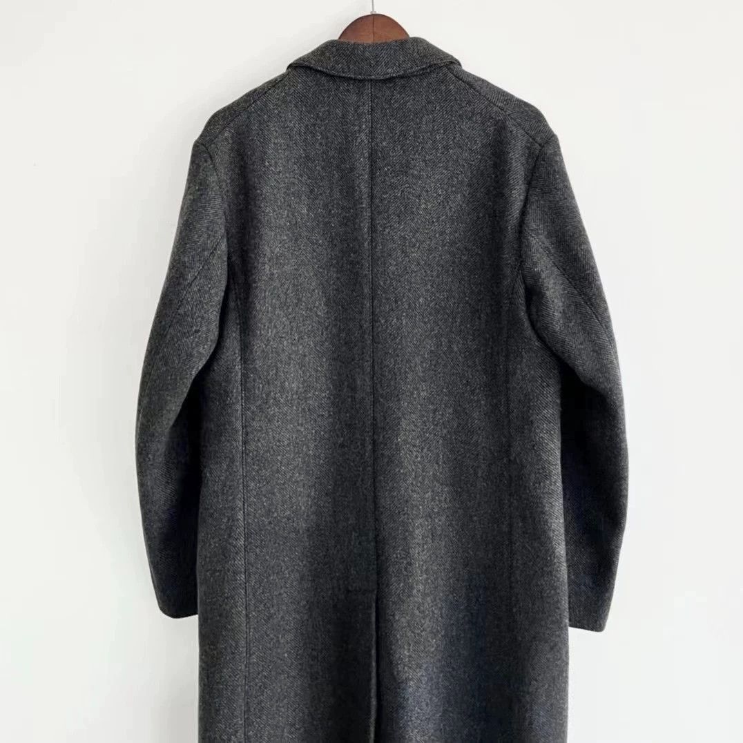 Burberry Burberry Grey Herringbone Wool Coat XS 98% New Size US XS / EU 42 / 0 - 4 Thumbnail
