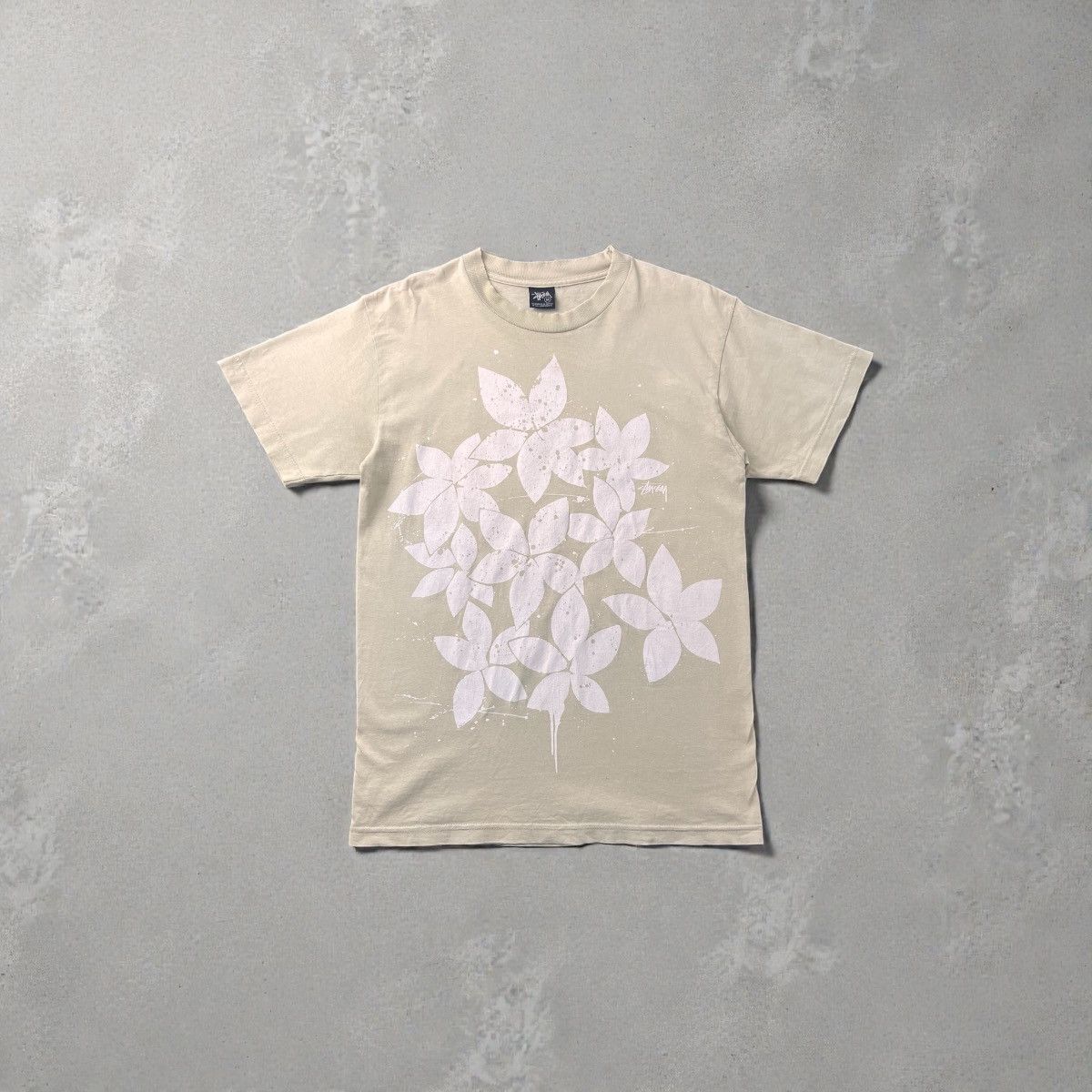 Stussy Stussy Beige Flower print Size US M / EU 48-50 / 2 - 2 Thumbnail