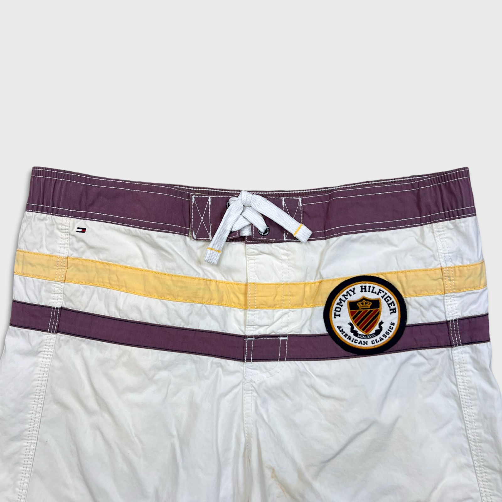 Tommy Hilfiger × Vintage Tommy Hilfiger Shorts XL American Lined Swimming Trunks Pant Size US 34 / EU 50 - 2 Thumbnail