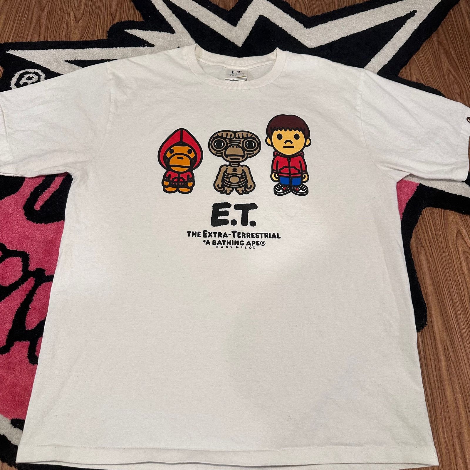 Bape BAPE x E.T. Kids Baby Milo Tee White Large – Used (Like New) Size US L / EU 52-54 / 3 - 1 Thumbnail
