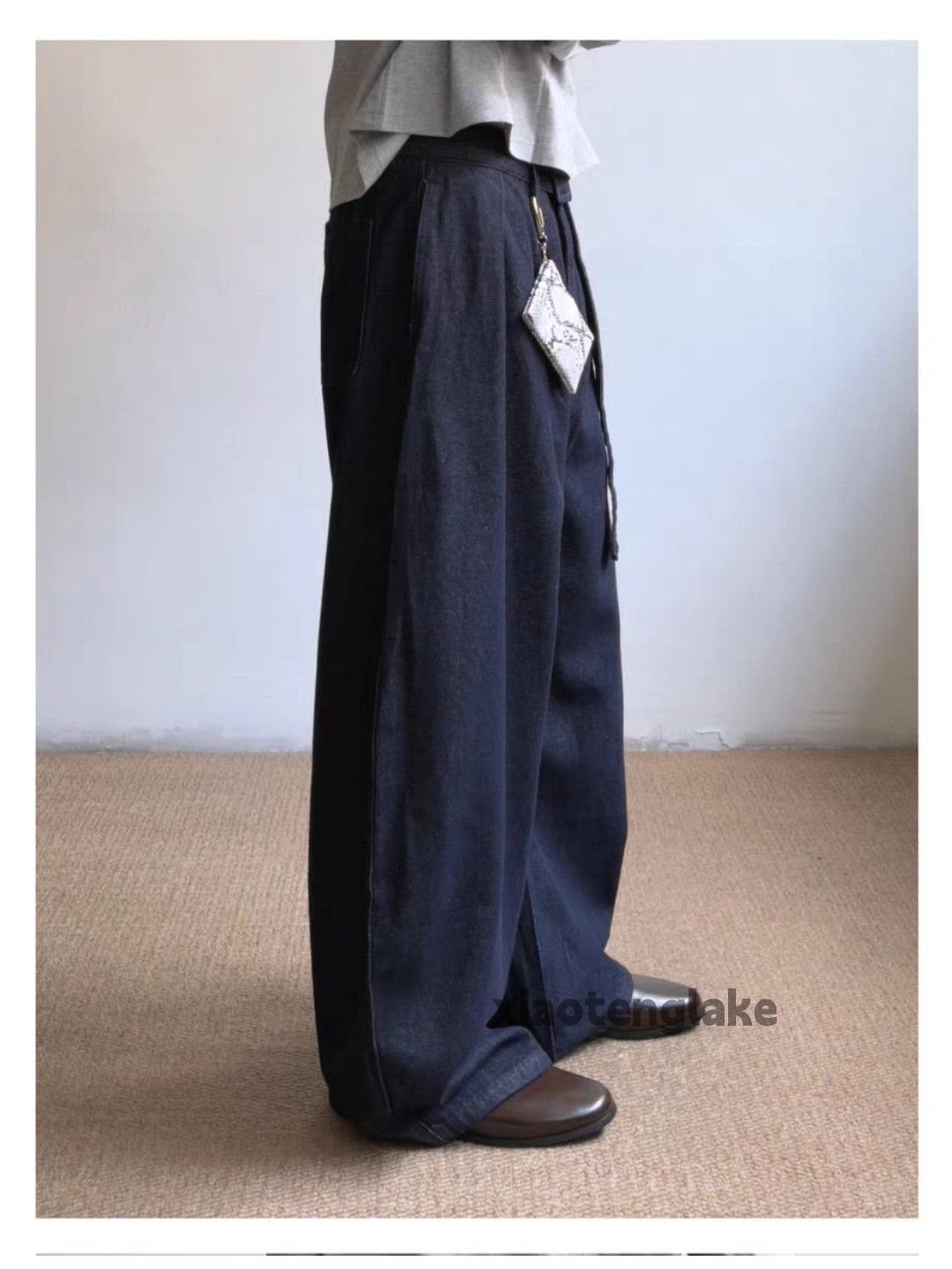 Jean ltx vintage loose baggy pleated flared yuppie jeans Size US 28 / EU 44 - 9 Thumbnail