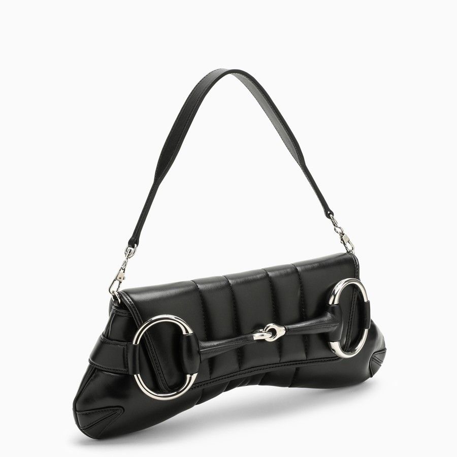 Gucci o1d2blof0824 Size: OS / Horsebit Chain Medium Bag in Black Size ONE SIZE - 2 Thumbnail