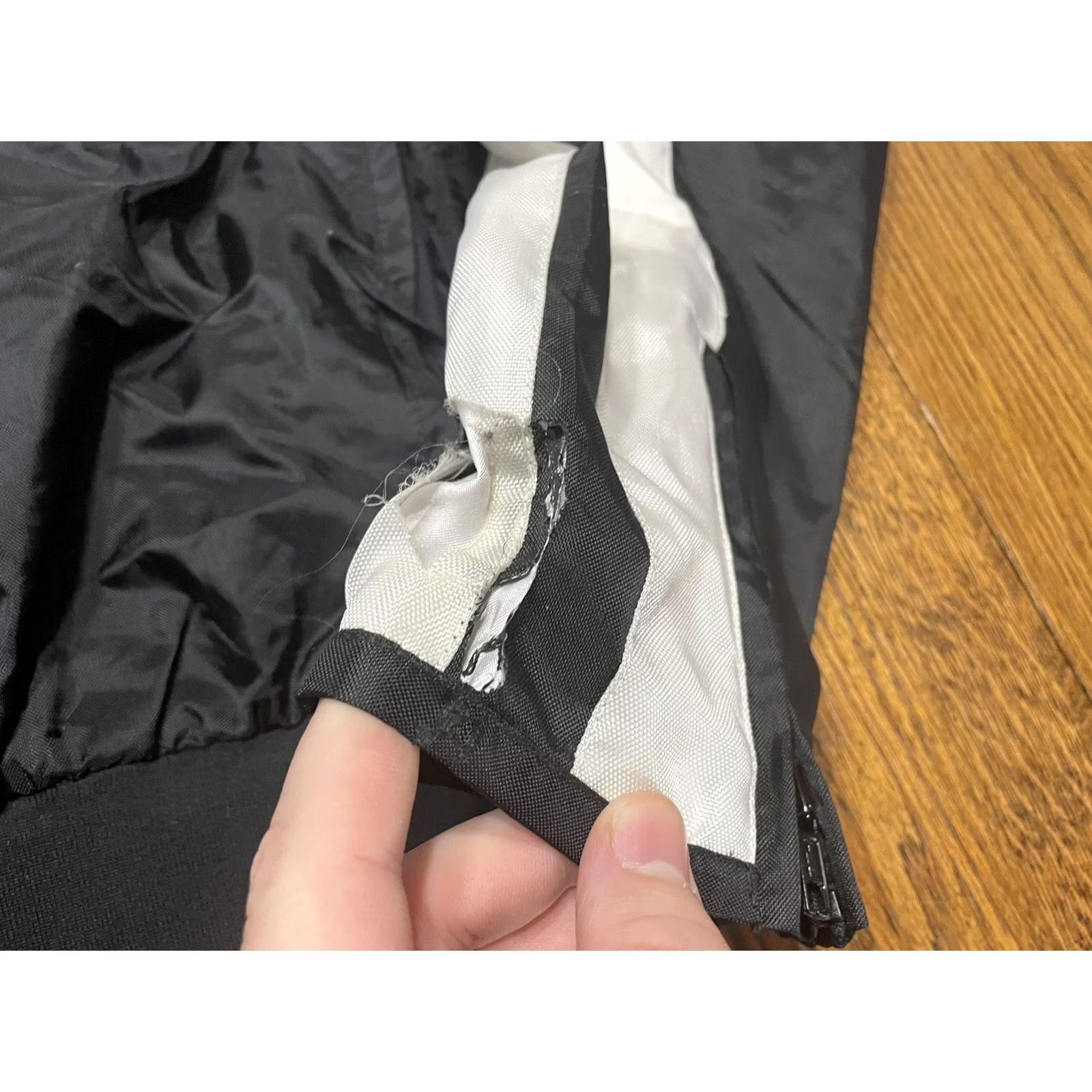 Vintage Barney’s Leather Daytona Beach Florida Nylon Coat Womens XL Black Long Sleeve Zip Coat Beach Casual Regular Unisex Adults Plus Size A5J Size XL / US 12-14 / IT 48-50 - 2 Thumbnail
