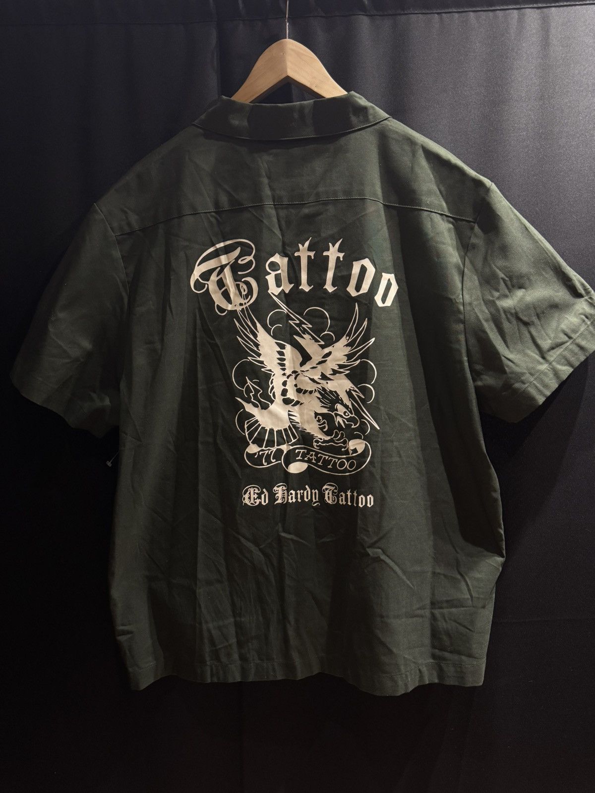 Ed Hardy Ed Hardy Tiger Twill Camp Shirt Size US XL / EU 56 / 4 - 2 Thumbnail