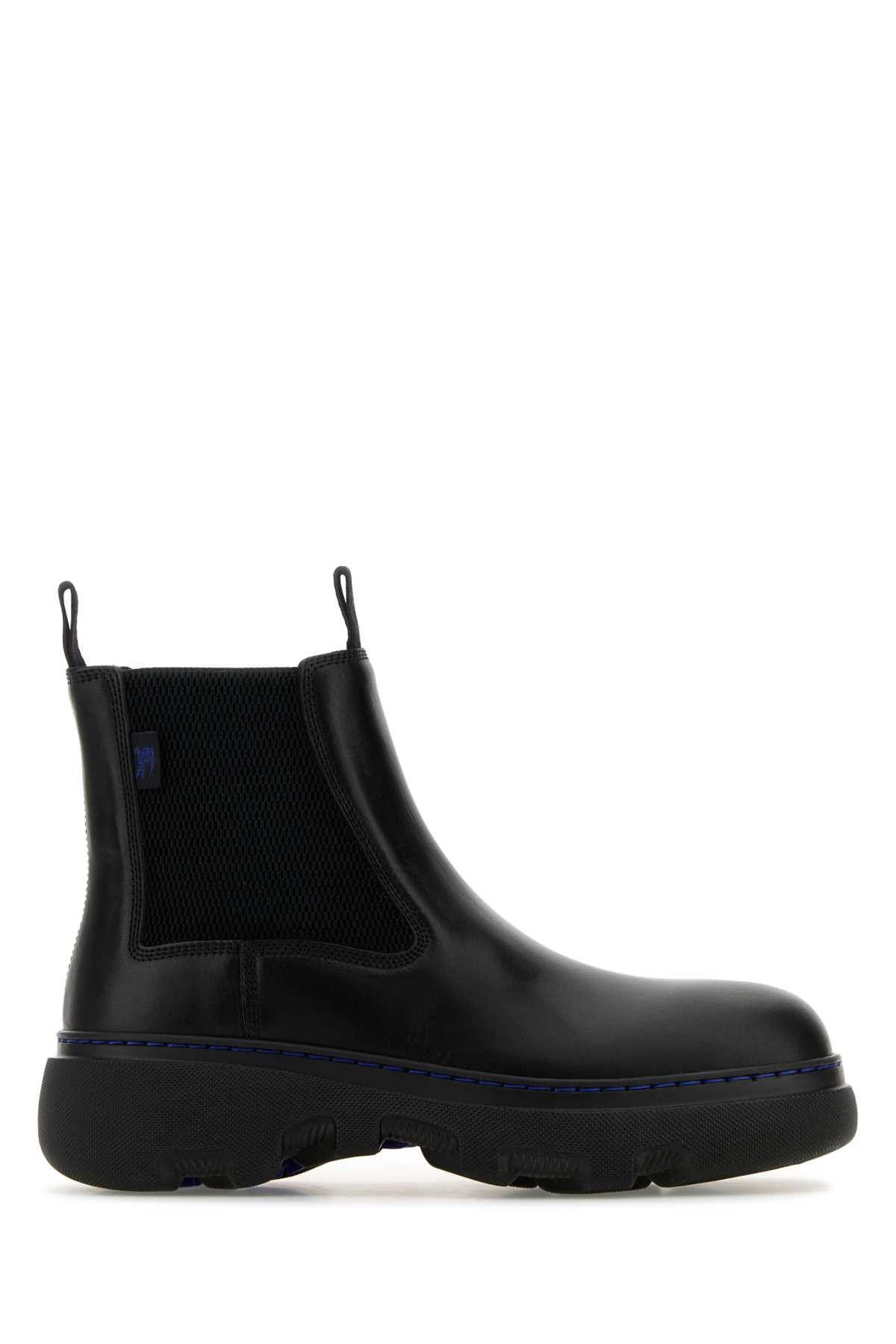 Burberry Black Leather Ankle Boots Size US 8 / EU 41 - 1 Thumbnail