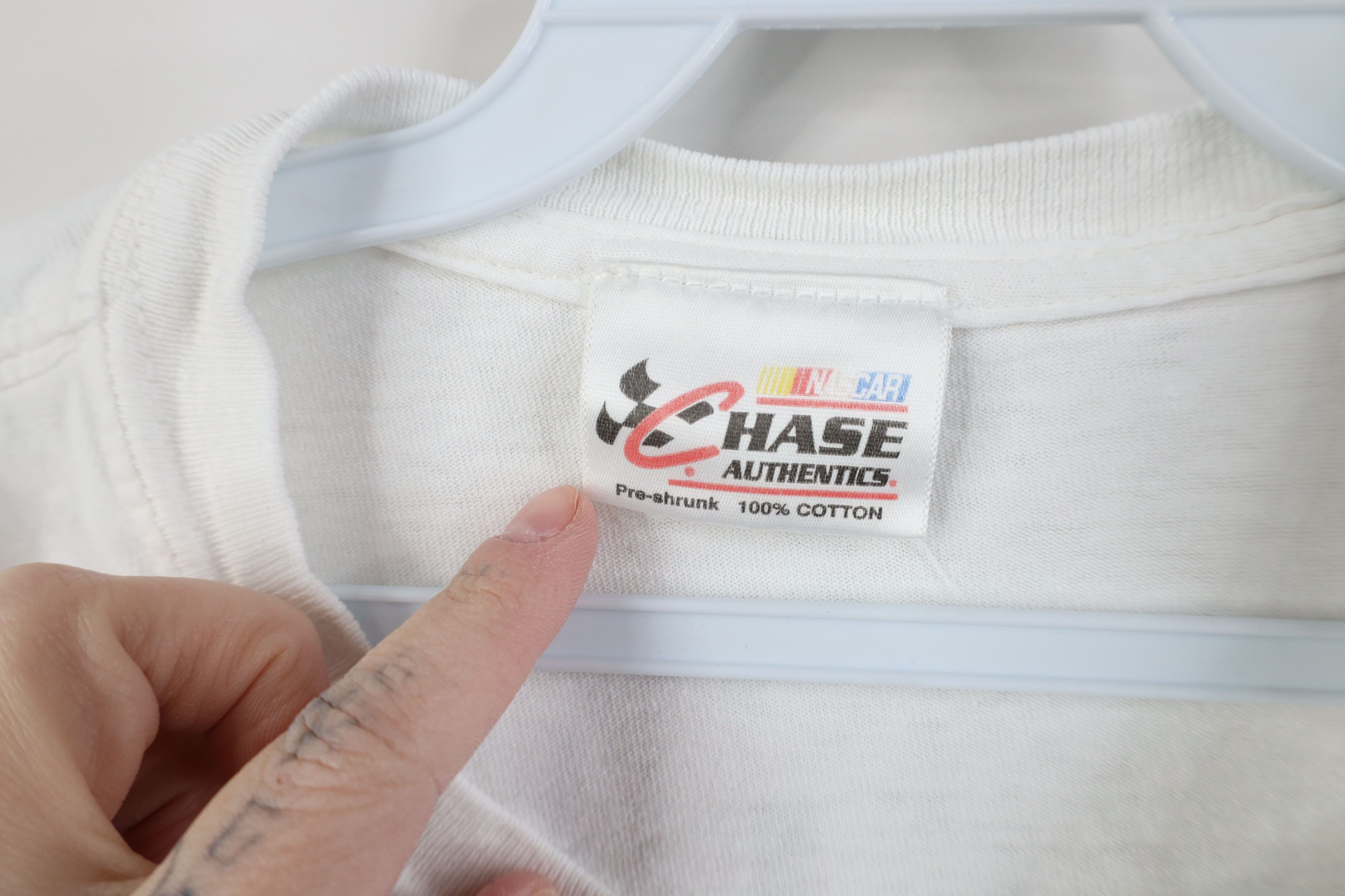 Vintage Vintage Y2K NASCAR Earnhardt Jr Amp Energy T-Shirt White Size US XXL / EU 58 / 5 - 10 Thumbnail