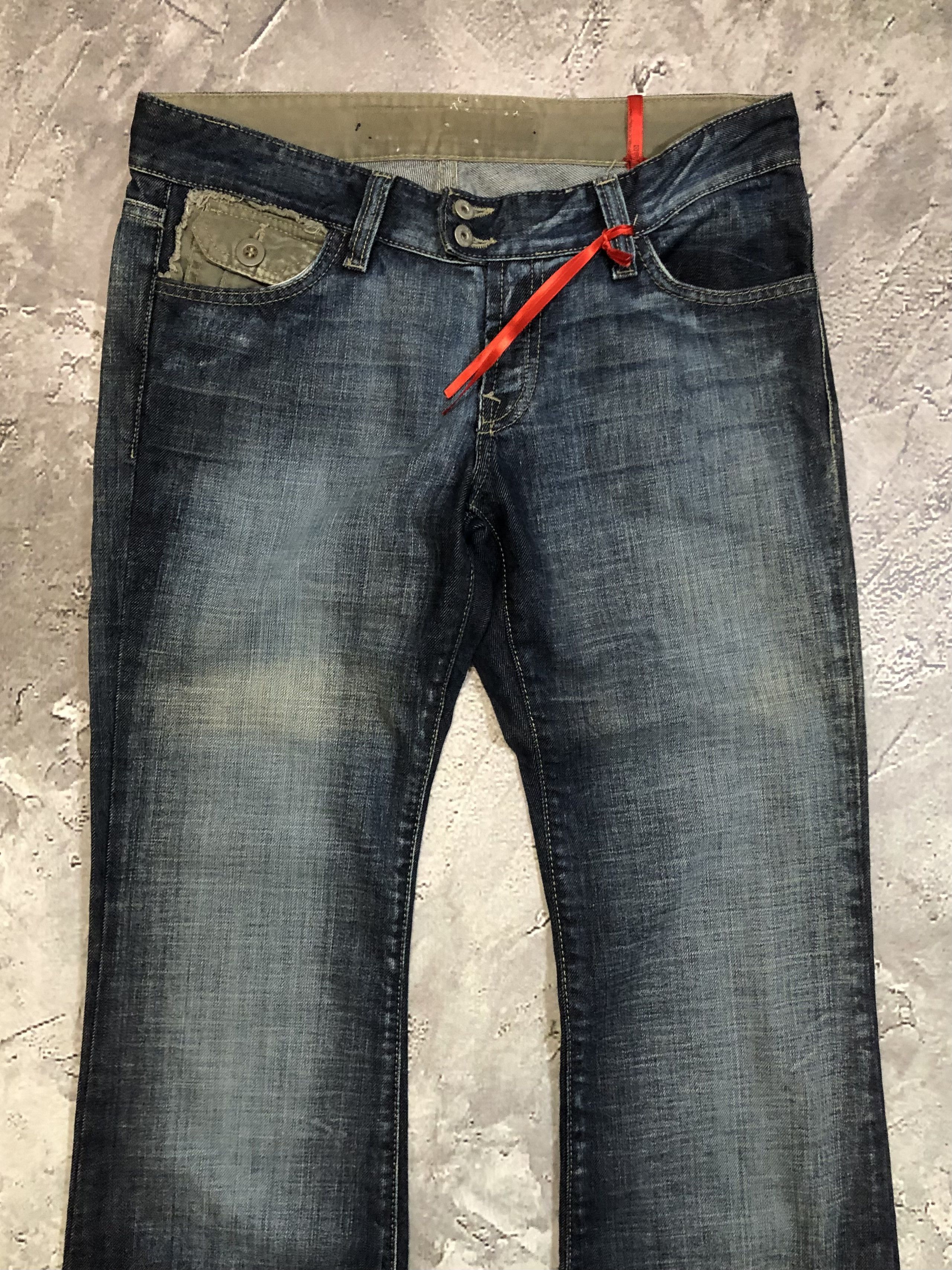 Vintage Vintage Faded Super Flared Jeans Size 30" / US 8 / IT 44 - 2 Thumbnail