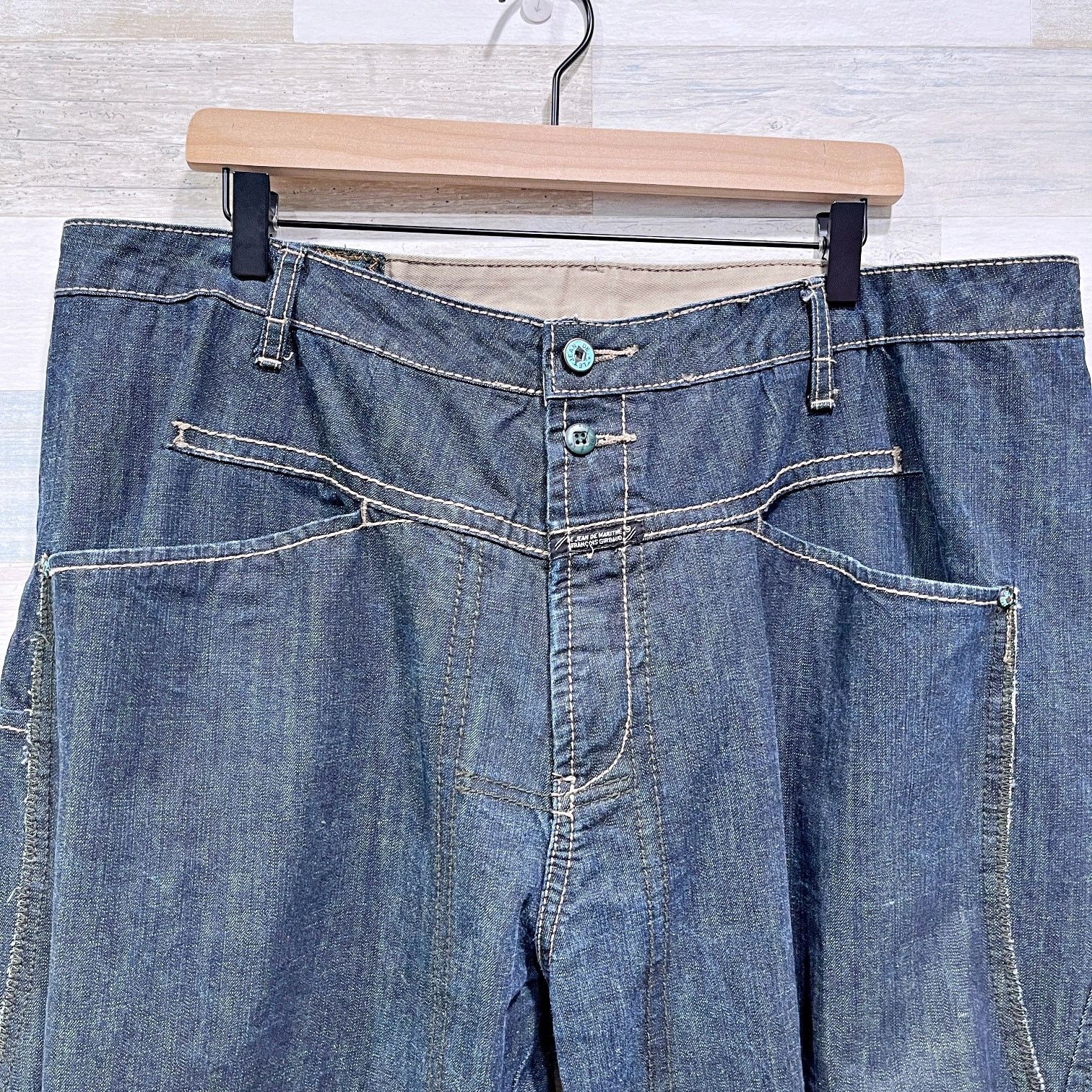 Marithe + Francois Girbaud Marithe Francois Girbaud Dark Straight Jeans Y2K 42x33 Size US 42 / EU 58 - 2 Thumbnail