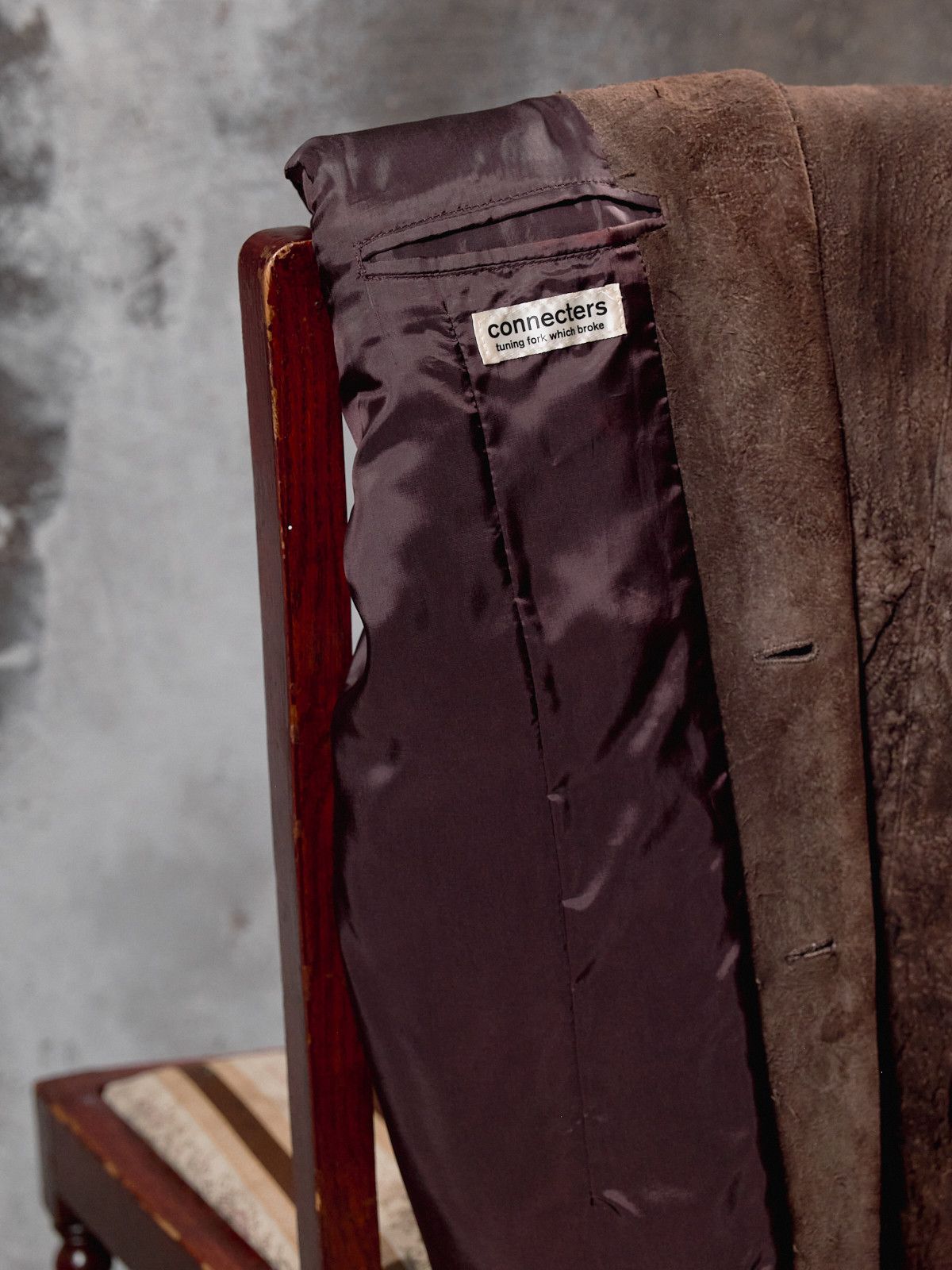 Other Connecters Distressed Suede Brown Slim Fit Suit Jacket Size US M / EU 48-50 / 2 - 5 Thumbnail