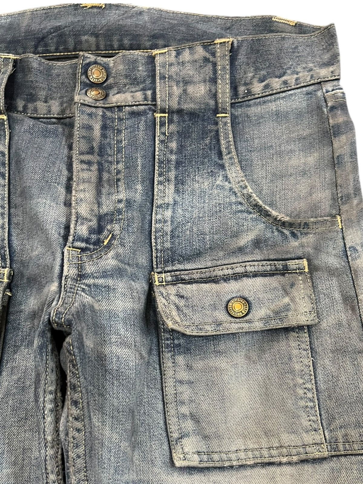 If Six Was Nine × Le Grande Bleu (L.G.B.) × Yasuyuki Ishii Vintage Go-West Military /Workers Bush Pants Denim Size US 33 - 4 Thumbnail
