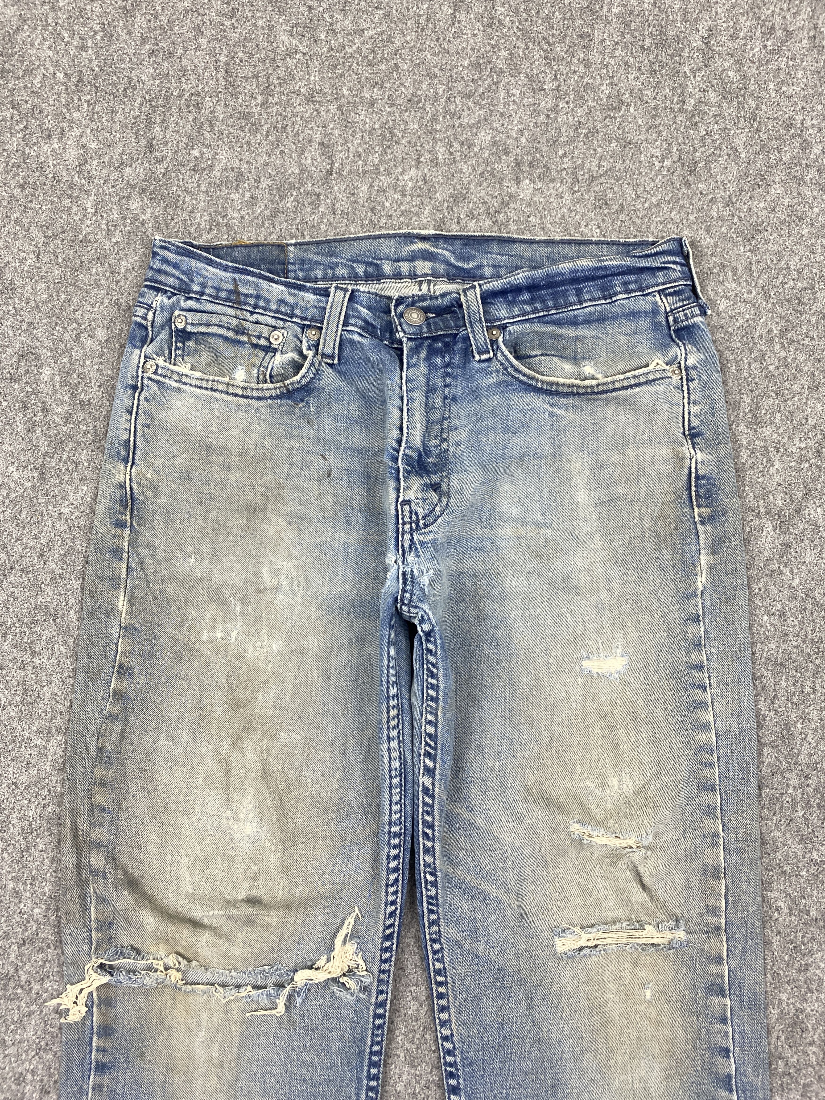 Levi's Distressed Vintage Levi's 514 Faded Blue Jeans DP2820 Size US 31 - 2 Thumbnail