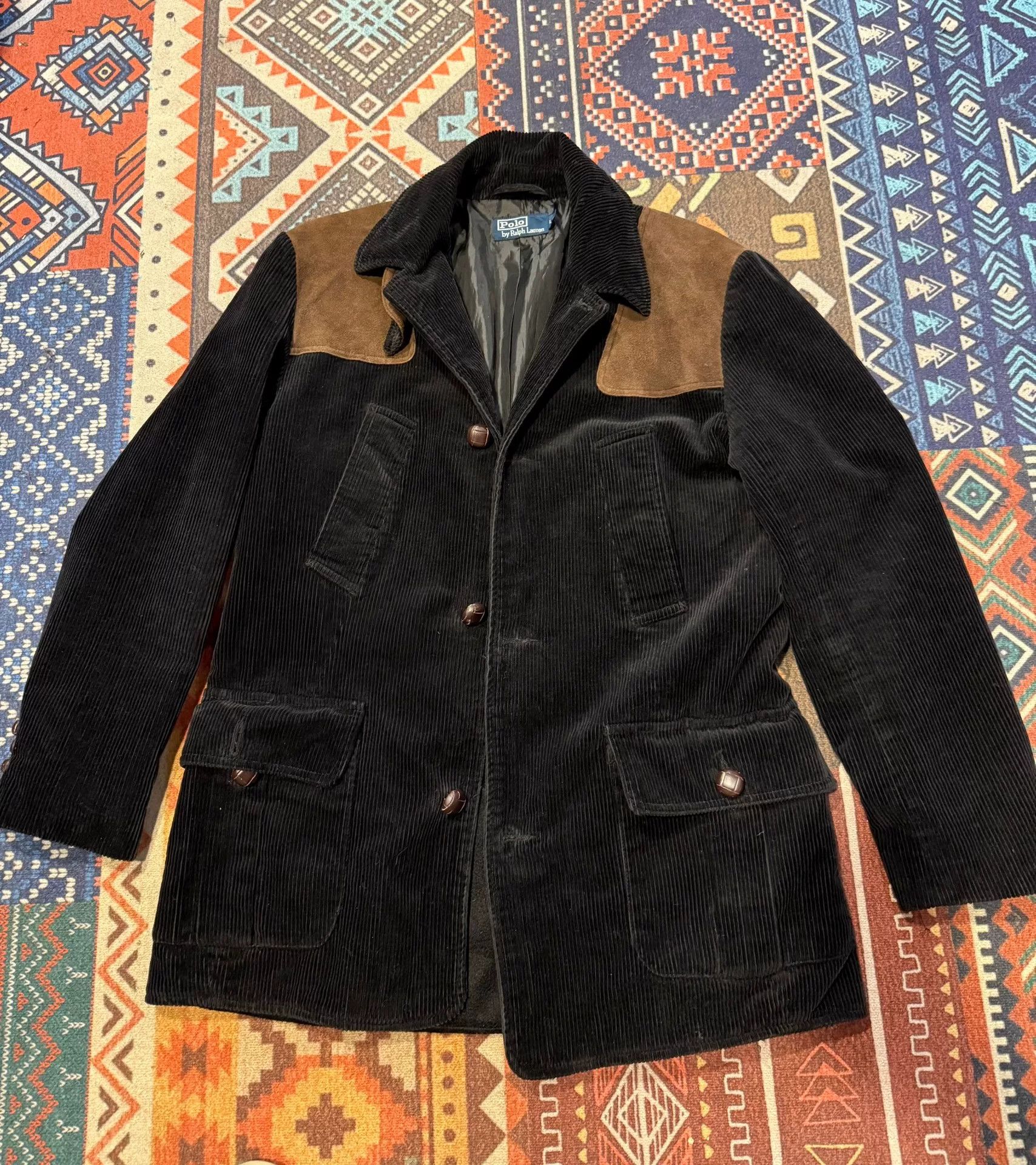 Ralph Lauren Ralph Lauren Corduroy Leather Jacket Size US L / EU 52-54 / 3 - 1 Thumbnail