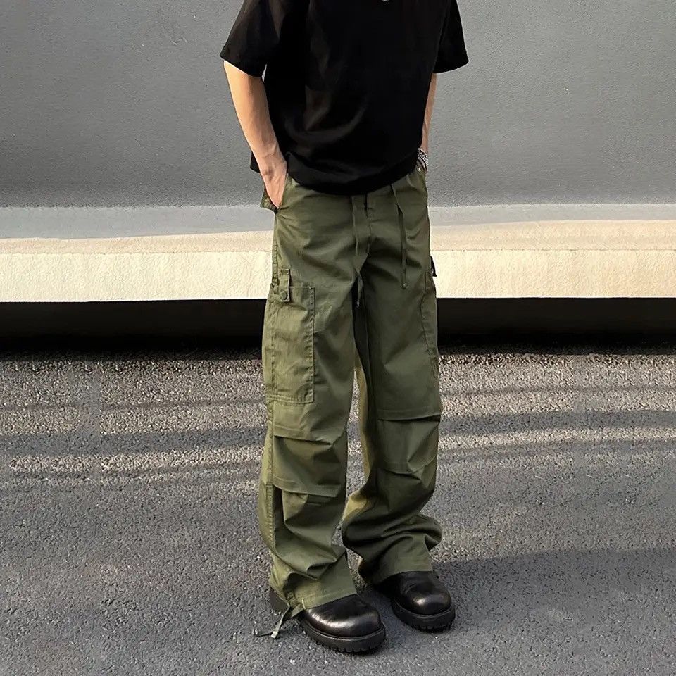 Designer × Japanese Brand × Vintage Urban utility baggy cargo pants Size US 33 - 1 Thumbnail