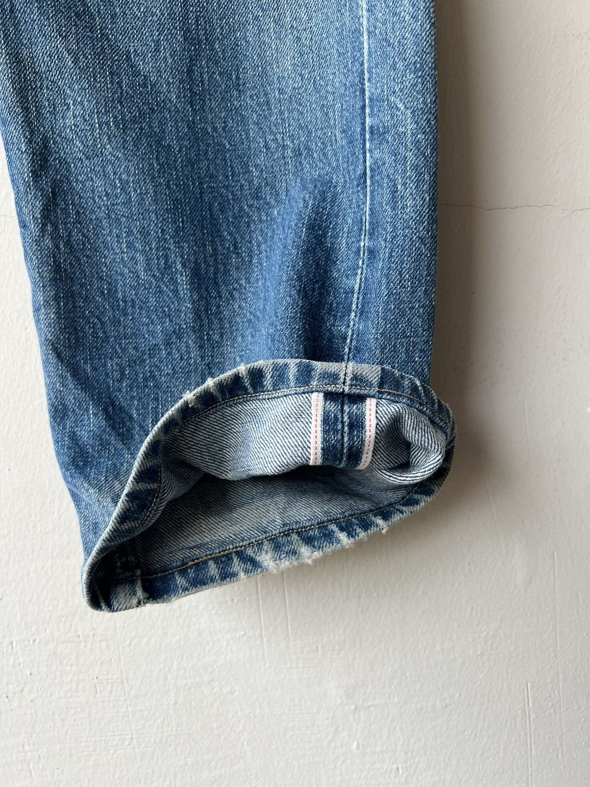 Levi's 90s Levi’s 502 XX Big E Aging Distress Denim Selvedge Jeans Size US 29 - 14 Thumbnail