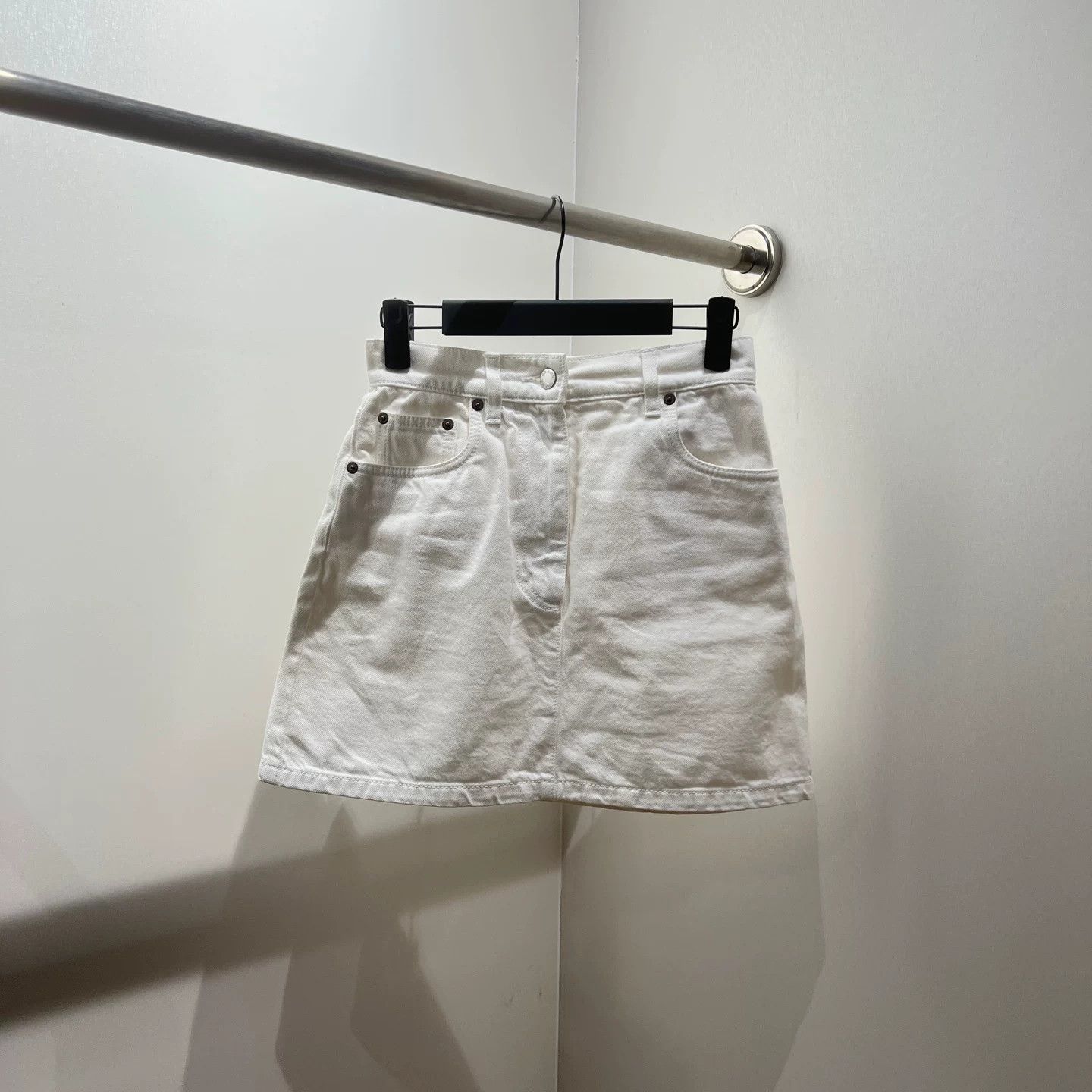 Prada Prada Denim Skirt 26 Women Size 26" / US 2 / IT 38 - 1 Thumbnail