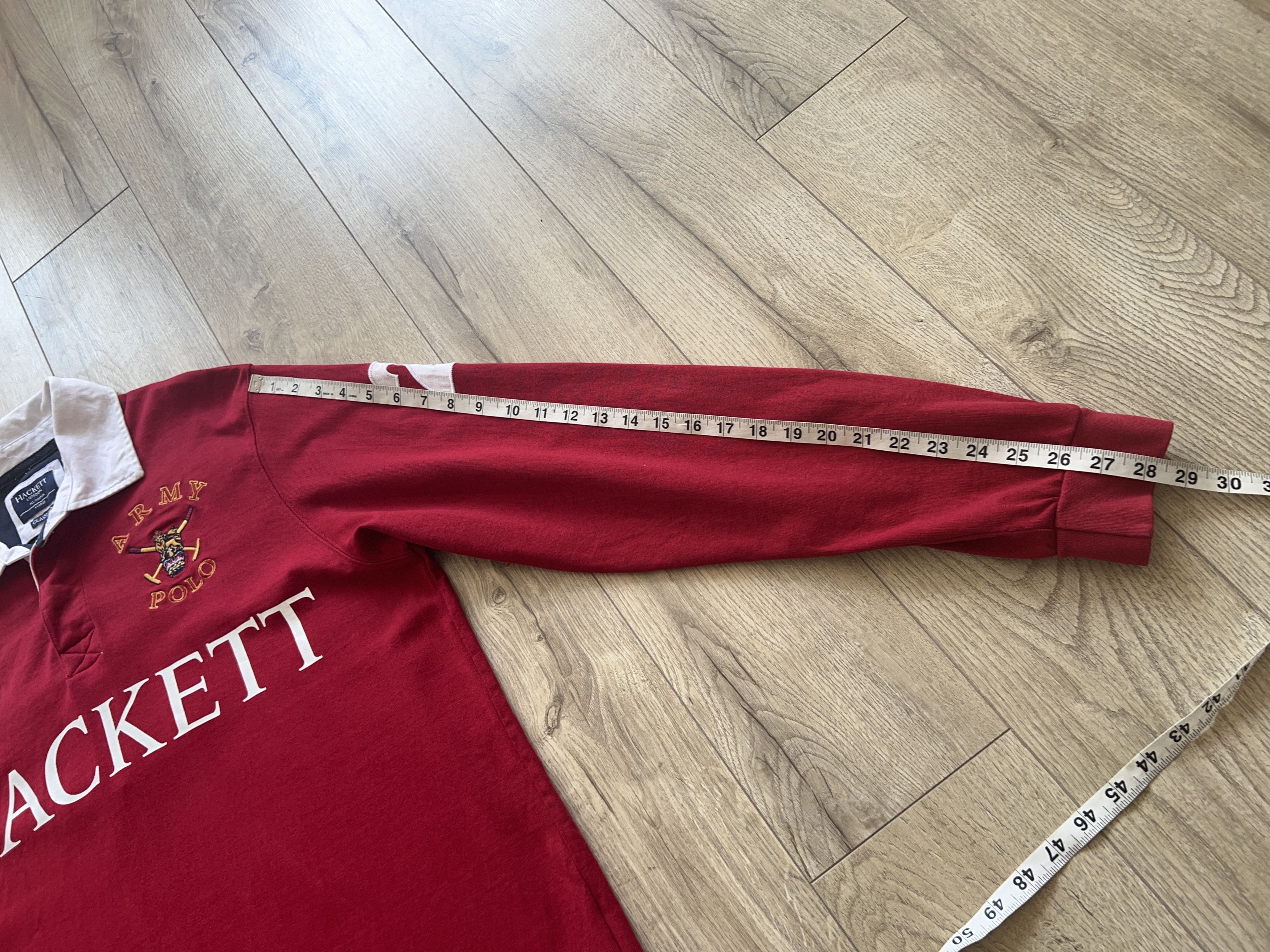 Hackett Hackett London Polo Long Sleeve Shirt Rugby Cotton Size US XL / EU 56 / 4 - 10 Thumbnail