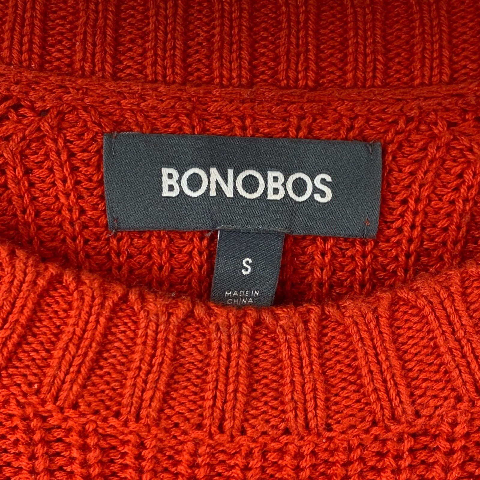 Bonobos Bonobos Slim Fit Cotton & Cashmere Sweater Crewneck Red Size US S / EU 44-46 / 1 - 3 Thumbnail