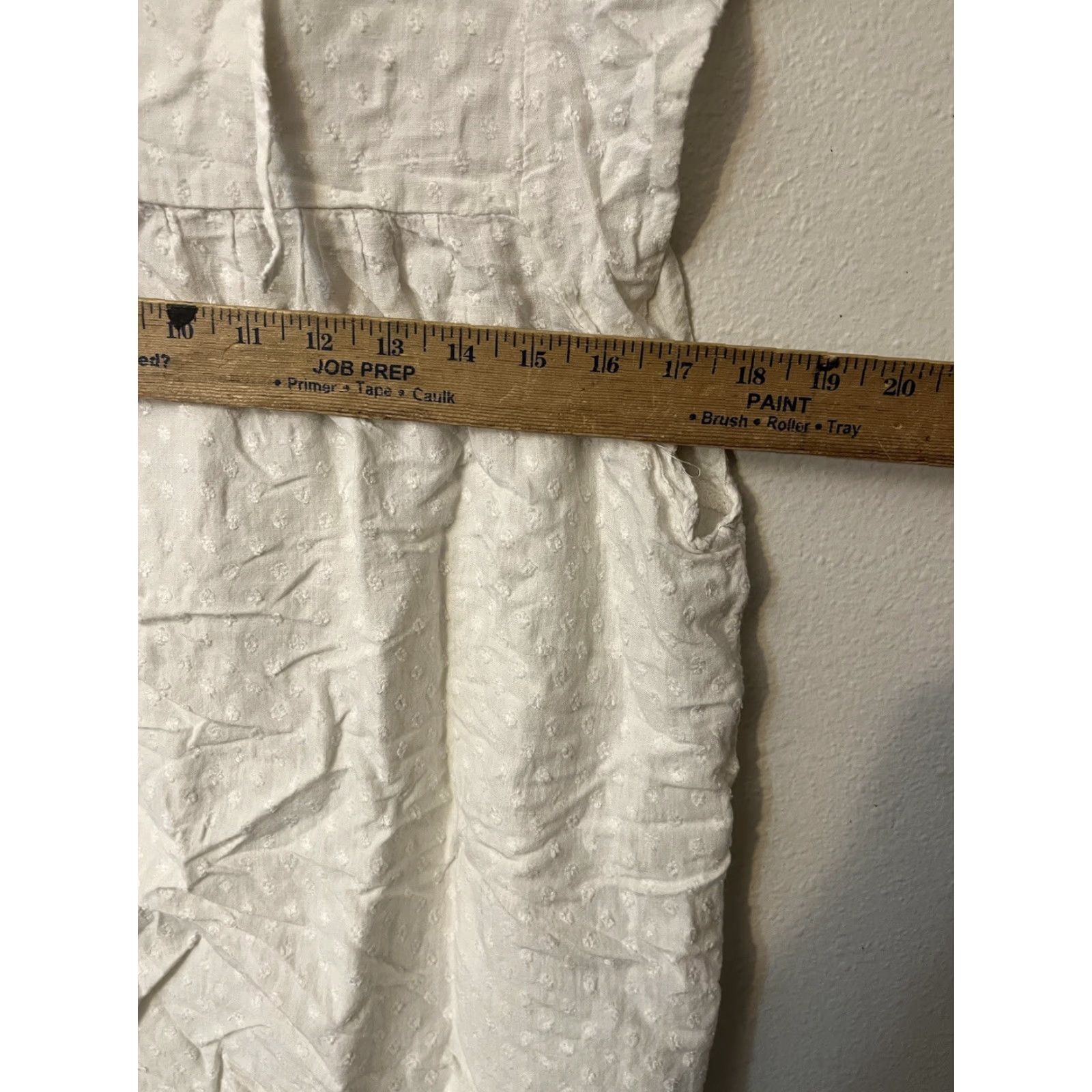 Gap GAP White Cap Sleeve Blouse Shirt Womens S Embroidered Tie Front Floral Cap Sleeve V-Neck Lightweight Size S / US 4 / IT 40 - 5 Thumbnail