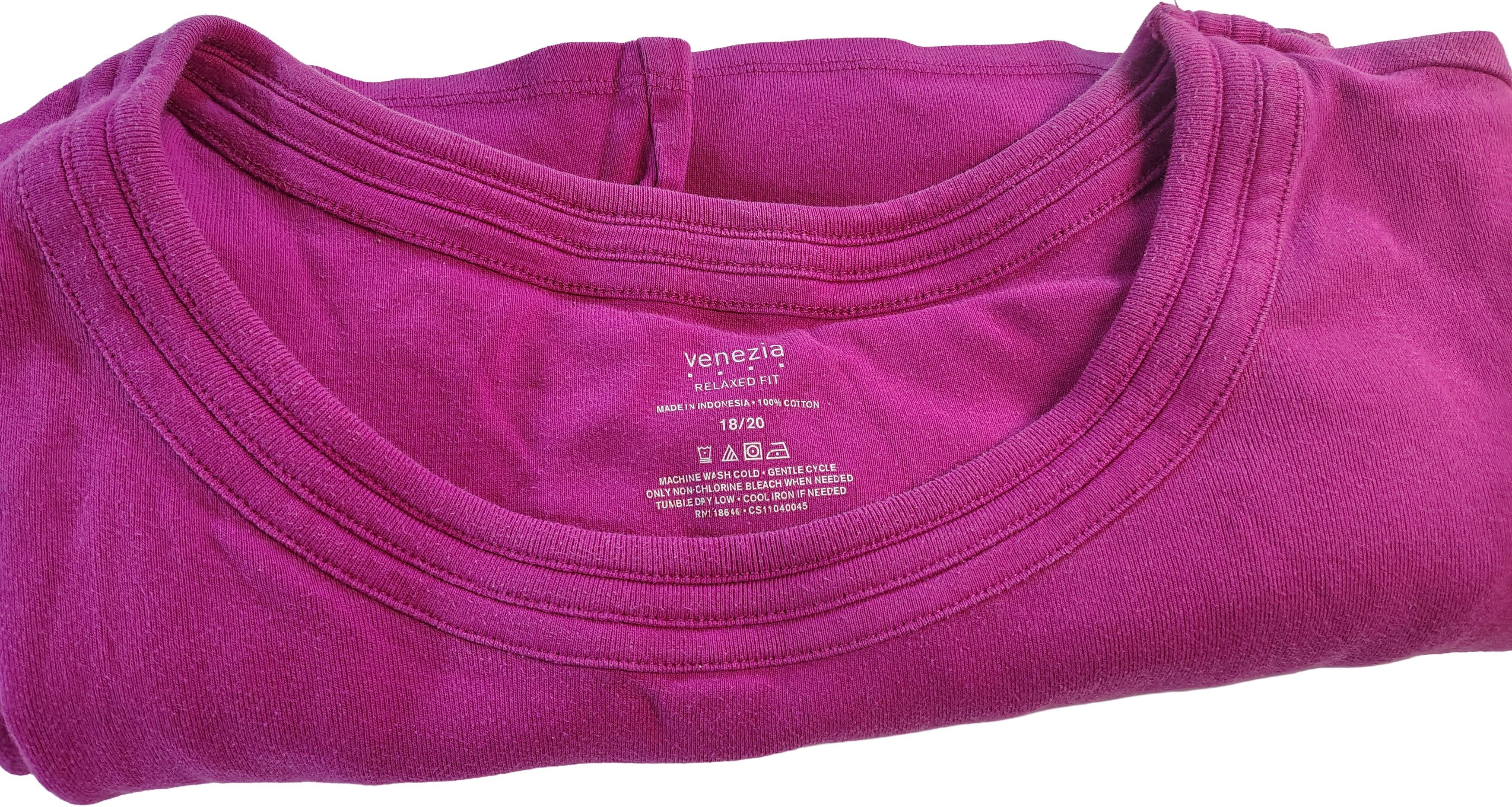 Other Women's Pink XXL Venezia Plain Basic Heavy Cotton Shirt Size XXL / US 16-18 / IT 52-54 - 2 Thumbnail