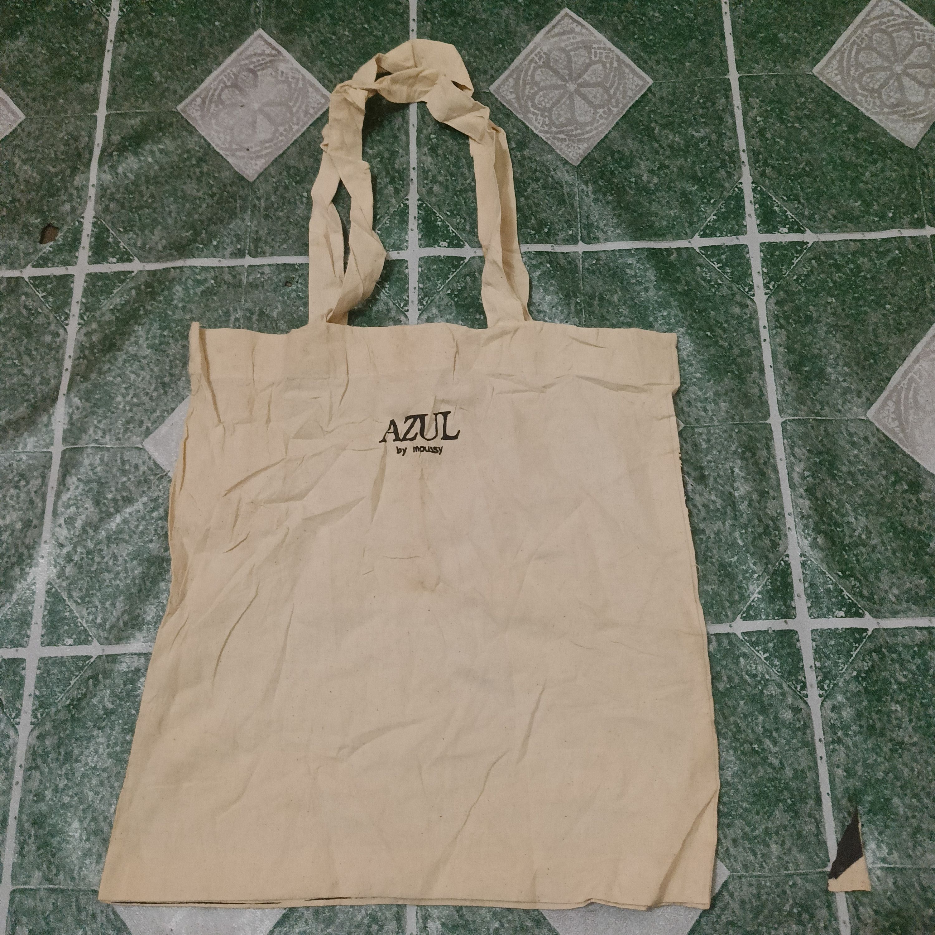 Japanese Brand Azul by moussy tote bag money dollar design shallow look Size ONE SIZE - 4 Thumbnail
