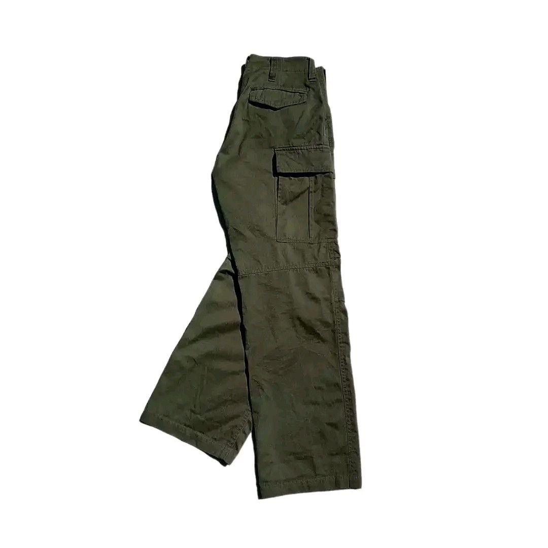 Japanese Brand Klein Plus Homme Japanese Brand Olive Green Cargo Pants Size US 28 / EU 44 - 6 Thumbnail