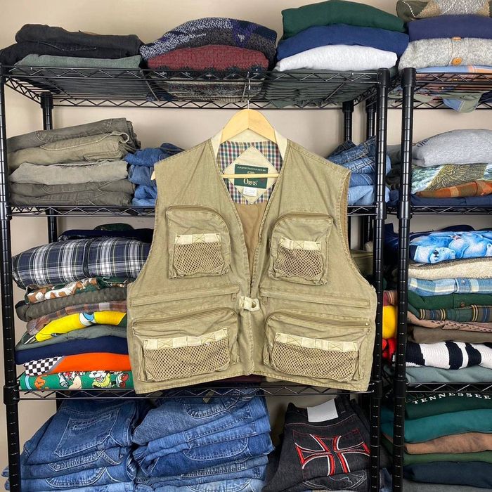 Orvis Vintage 90s Utility Cargo Vest Grailed