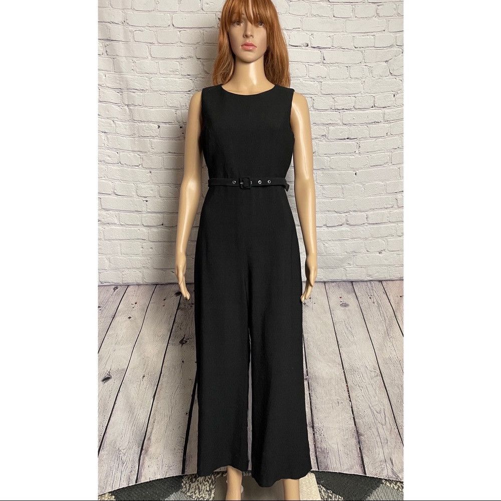 Other NWT New Bardot Belted Jumpsuit Black Size 6 Size 28" / US 6 / IT 42 - 3 Thumbnail