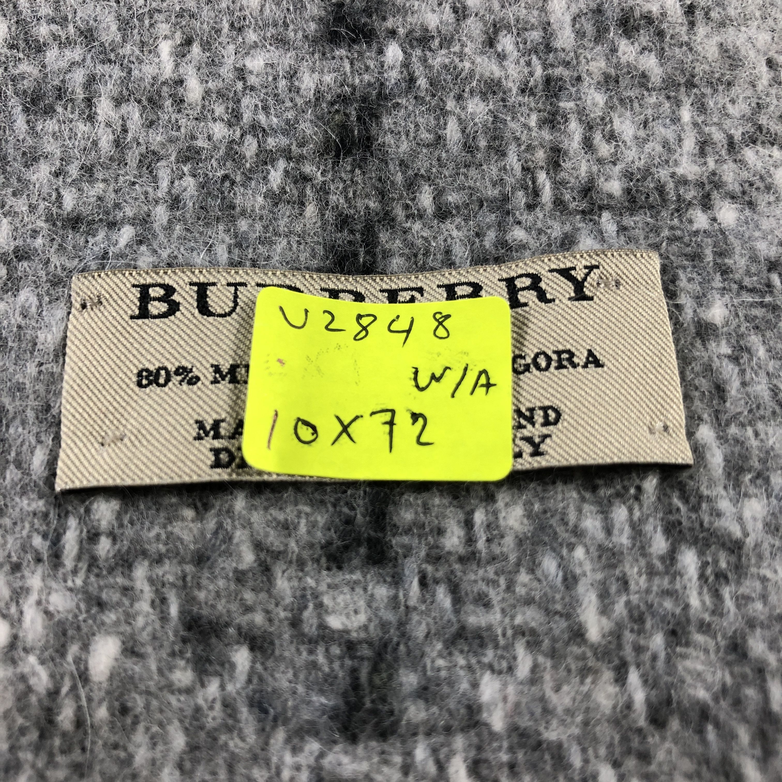 Burberry Burberry Nova Check Wool/Angora Long Scarf Muffler V2848 Size ONE SIZE - 7 Thumbnail