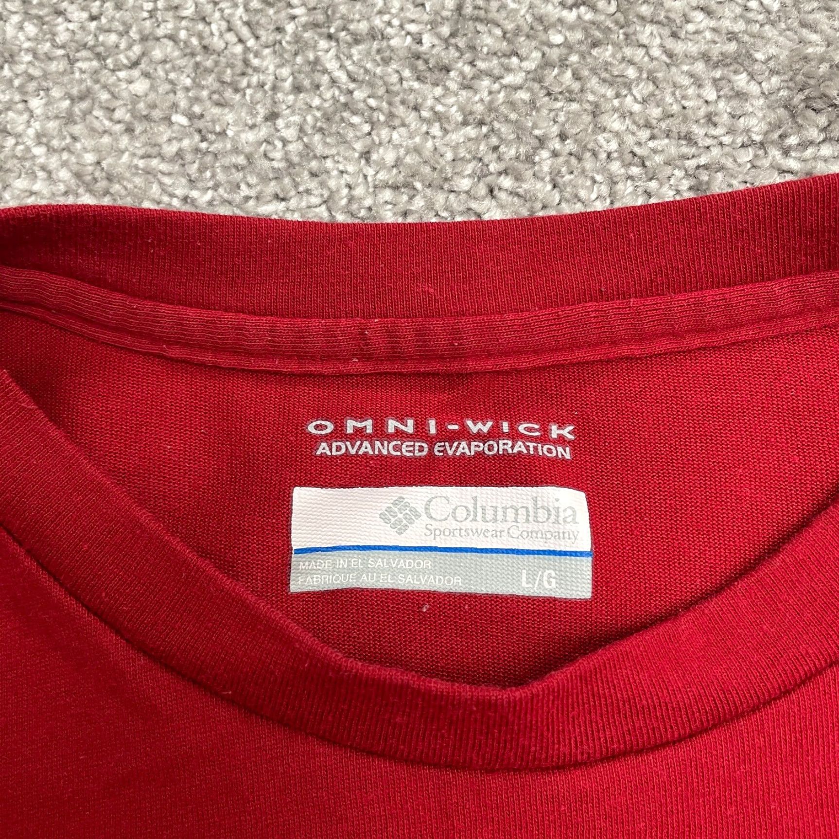 Vintage Columbia Mens Red Omni Wick Shirt Long Sleeve Crew Neck Outdoor Top Size US L / EU 52-54 / 3 - 4 Thumbnail