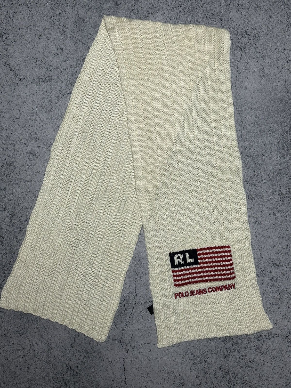 Ralph Lauren Vintage Polo Ralph Lauren Jeans Company USA Flag Scarf Size ONE SIZE - 3 Thumbnail