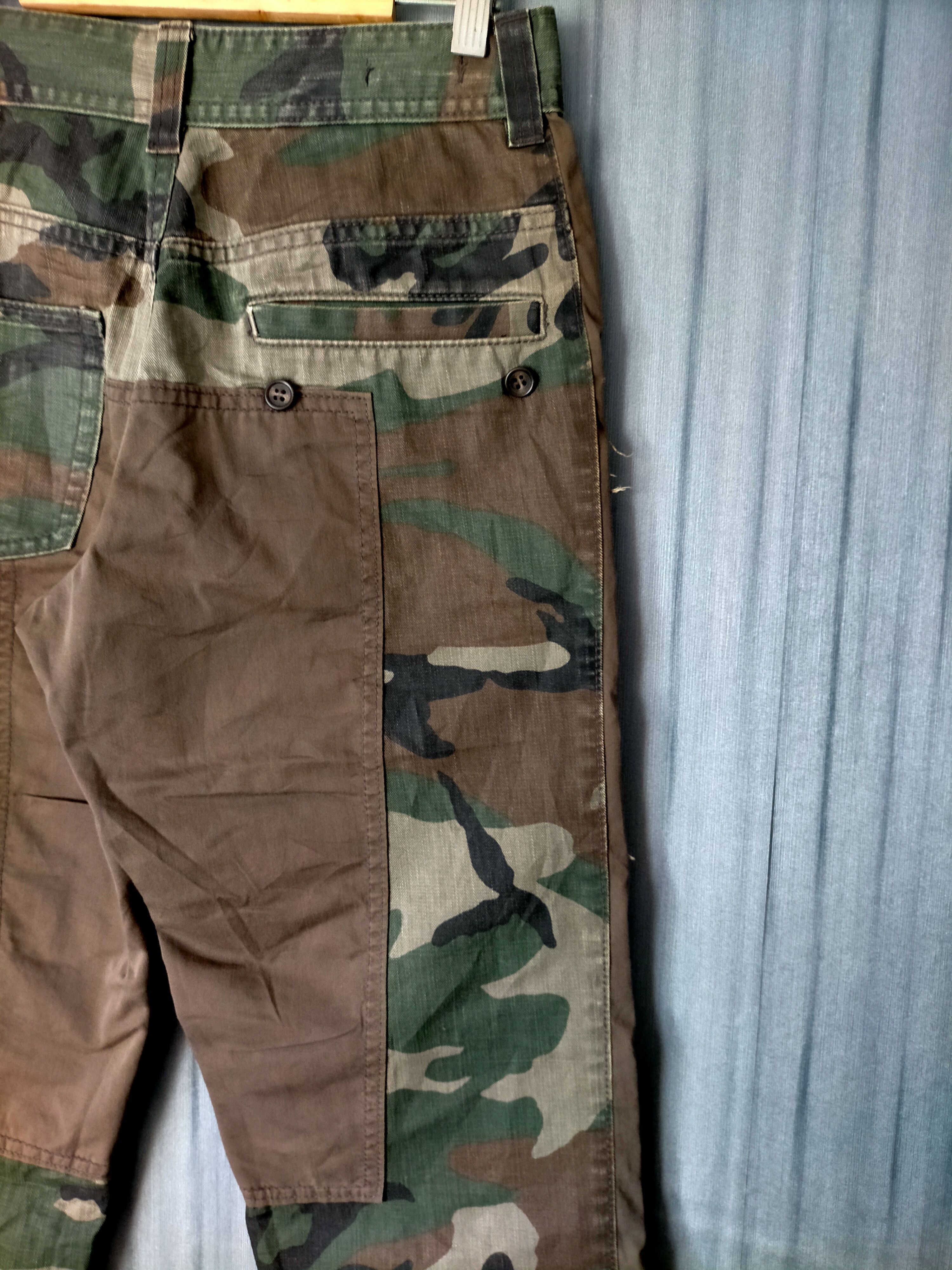 Final Home ⚡Rare Final Home Camo Patchwork Trouser Pants Size US 29 - 4 Thumbnail