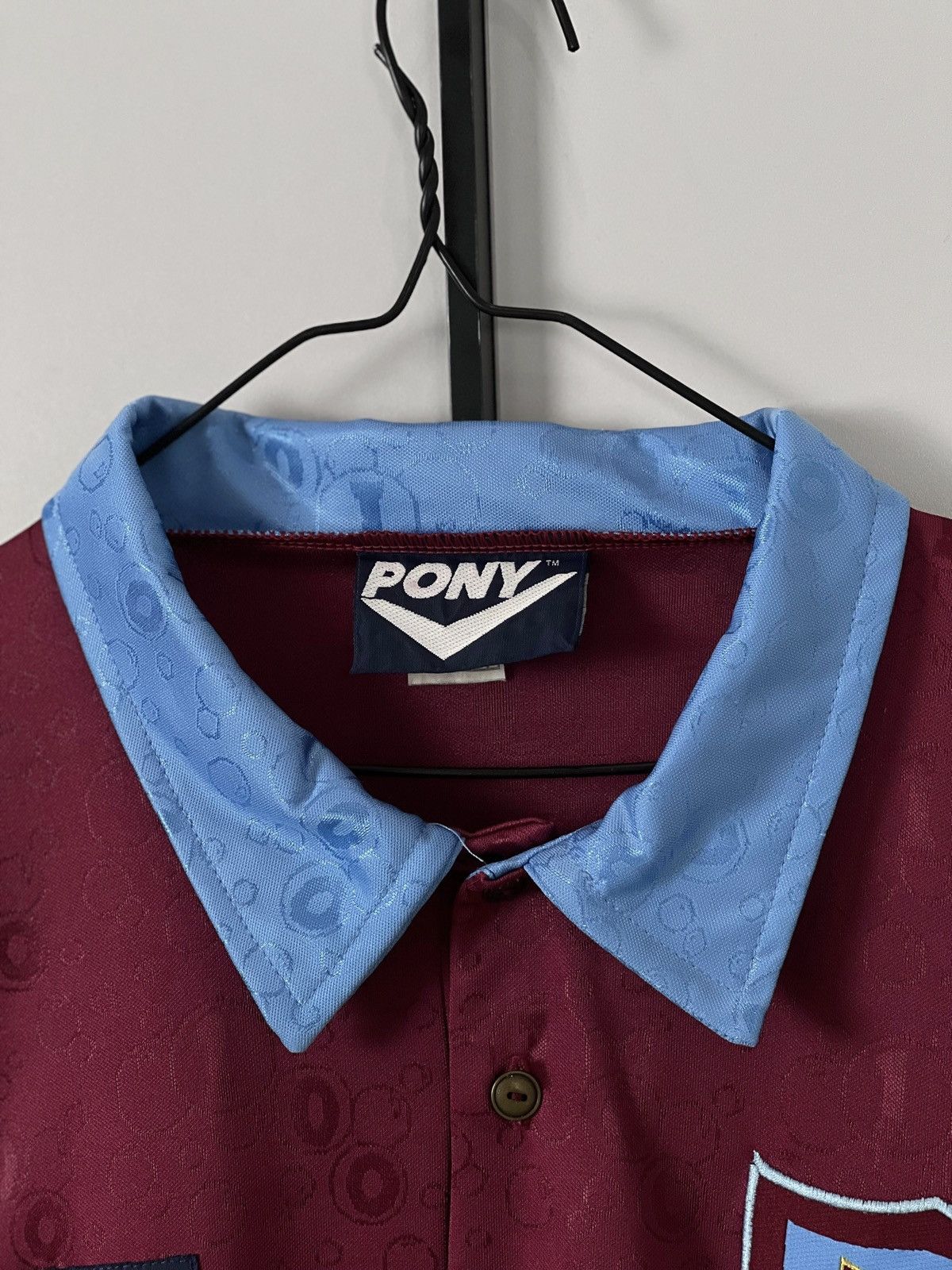 PONY West Ham United 1995-1997 Vintage Retro Football Jersey Size US M / EU 48-50 / 2 - 6 Thumbnail