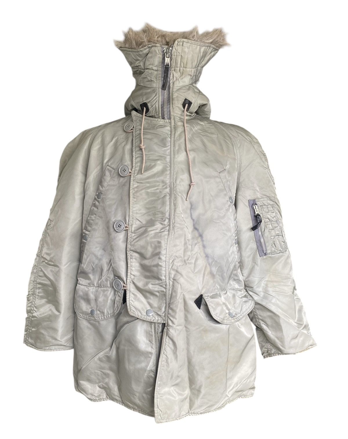 Alpha Industries Vtg N3B Alpha Bomber Jacket Heavy Size US S / EU 44-46 / 1 - 1 Thumbnail
