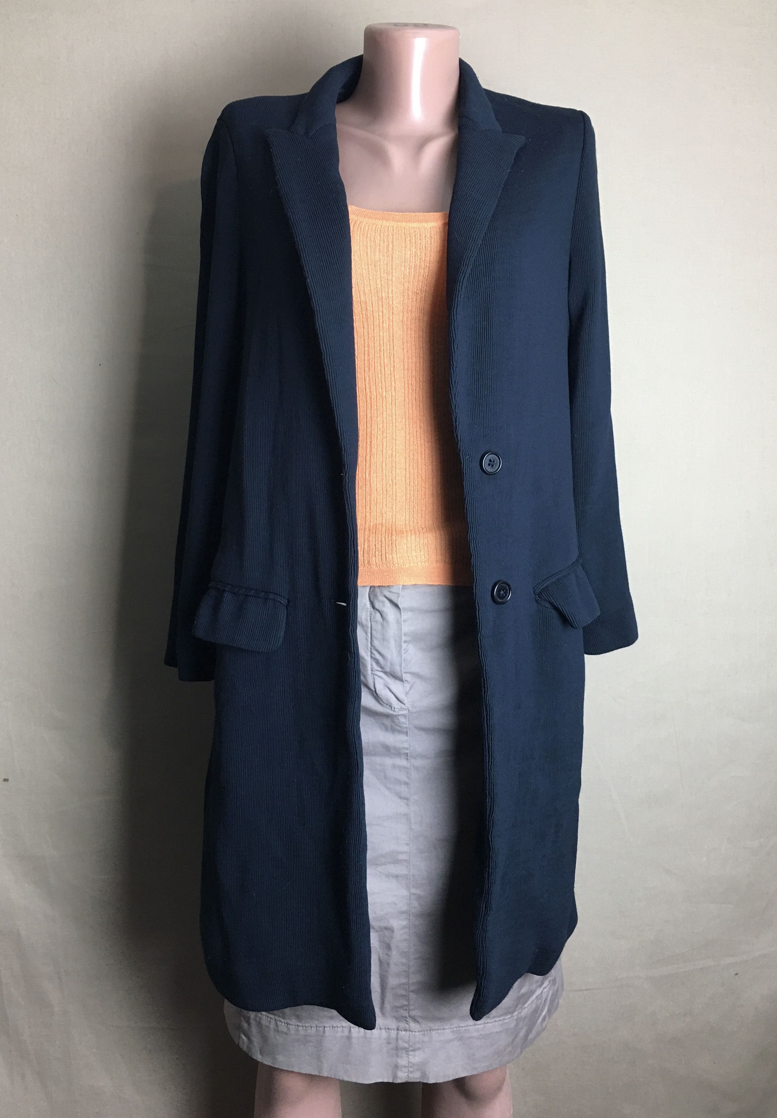 Barena Venezia Barena Venezia Navy Blue Velvet Long Jacket IT 40 Size S / US 4 / IT 40 - 2 Thumbnail