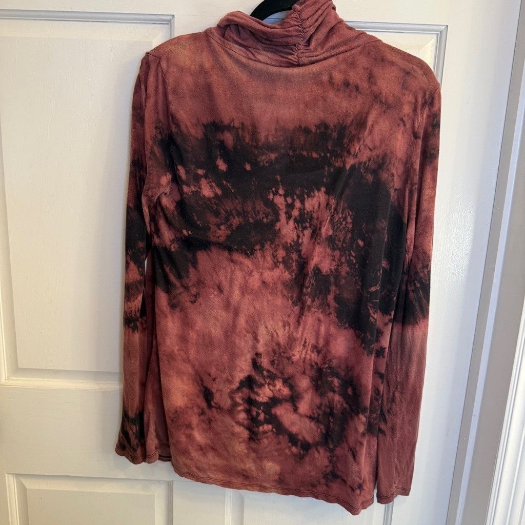 DKNY Women's DKNY Tie Dye Top Size M Red Black Size L / US 10 / IT 46 - 2 Thumbnail