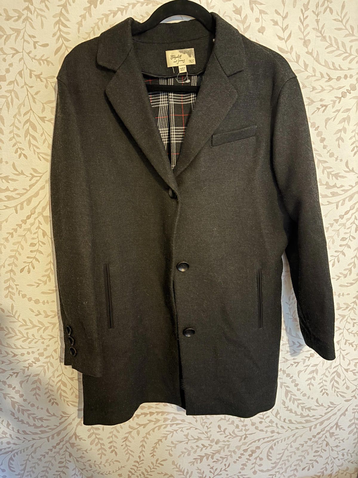 Elizabeth and James Elizabeth and James Wool Dark Gray Pea Coat Size XS Size XS / US 0-2 / IT 36-38 - 1 Thumbnail