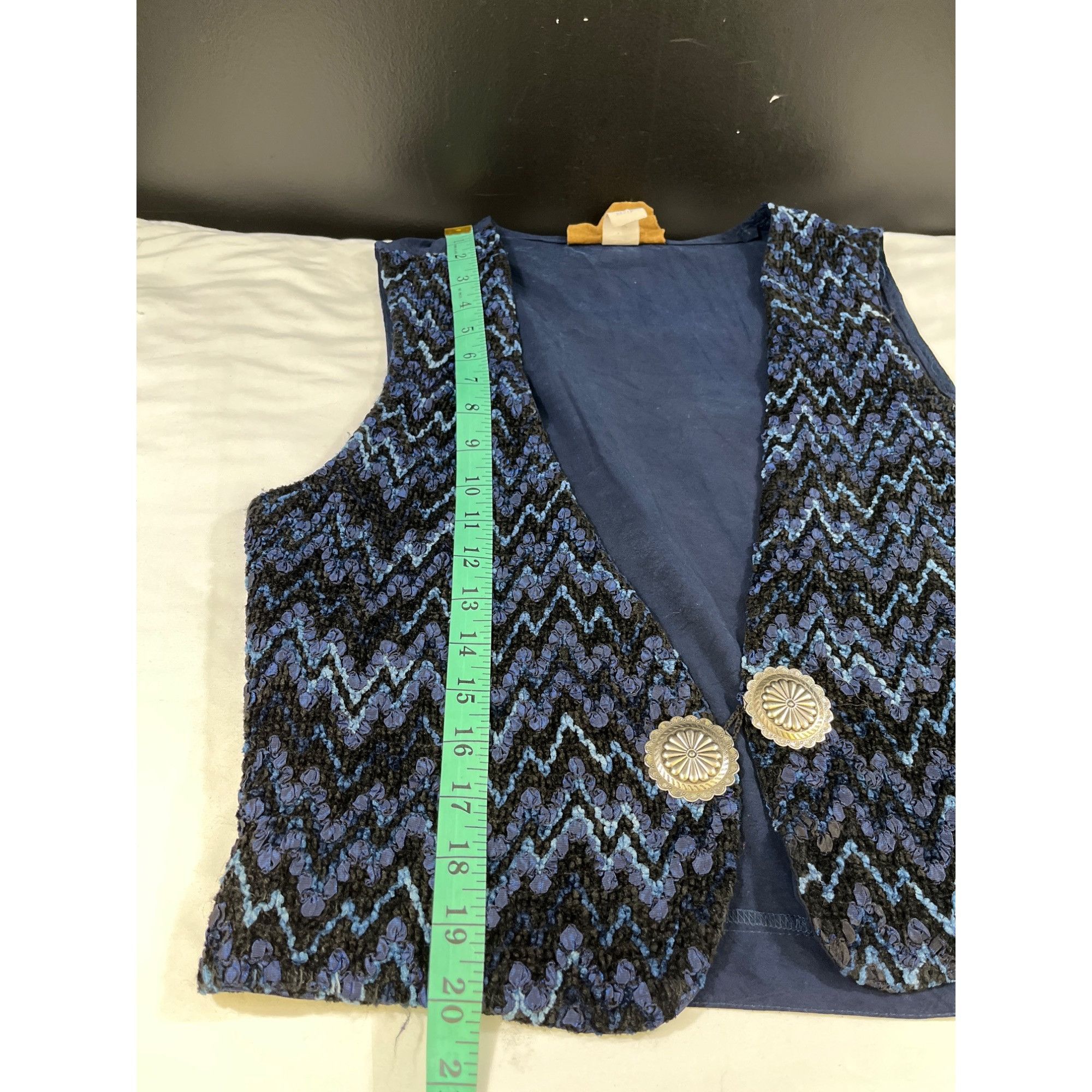 Other Saddle Ridge Vintage Collection Women's Navy Blue Vest Size Size M / US 6-8 / IT 42-44 - 6 Thumbnail