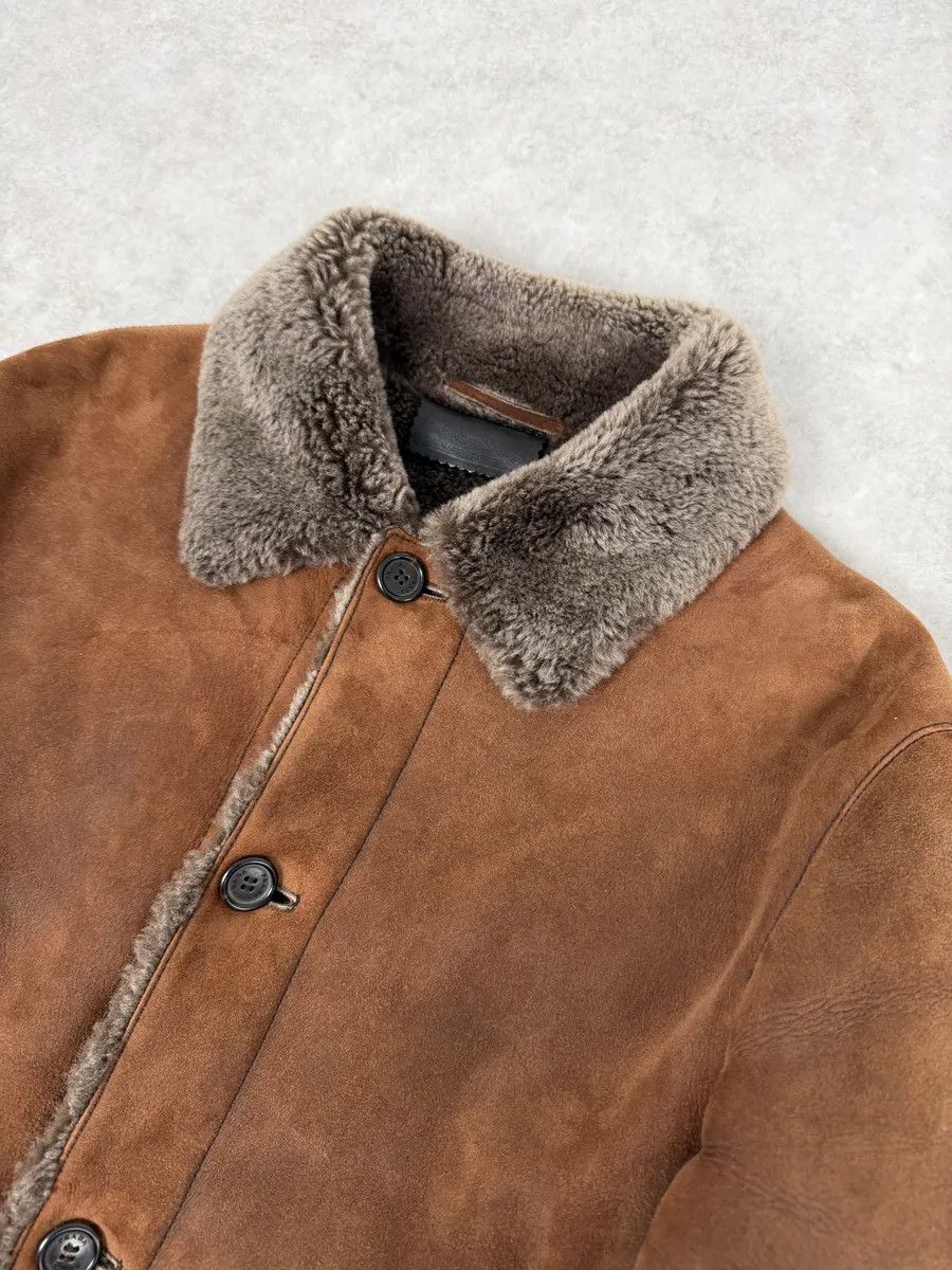 Prada Prada Brown Italian Sheep Dyed Fur Shearling Leather Jacket Size US M / EU 48-50 / 2 - 7 Thumbnail
