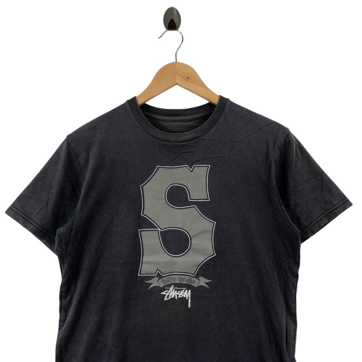 Stussy Vintage Faded STUSSY POSITIVE VIBRATION 12 Shawn T-Shirt Size M / US 6-8 / IT 42-44 - 2 Thumbnail