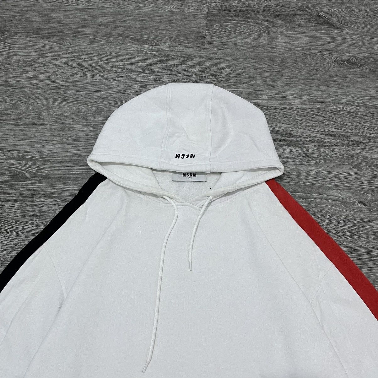 Designer MSGM Arrow Down The Side Hoodie Size US XL / EU 56 / 4 - 3 Thumbnail