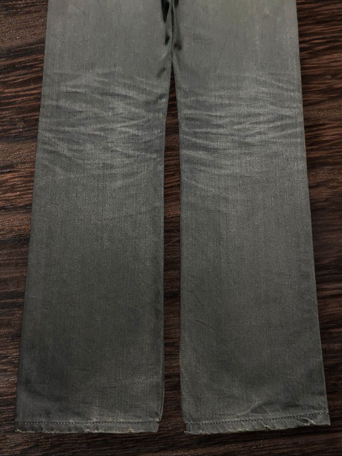 If Six Was Nine Vintage Velvet Blue Grey Faded Loose Jeans Size US 31 - 8 Thumbnail