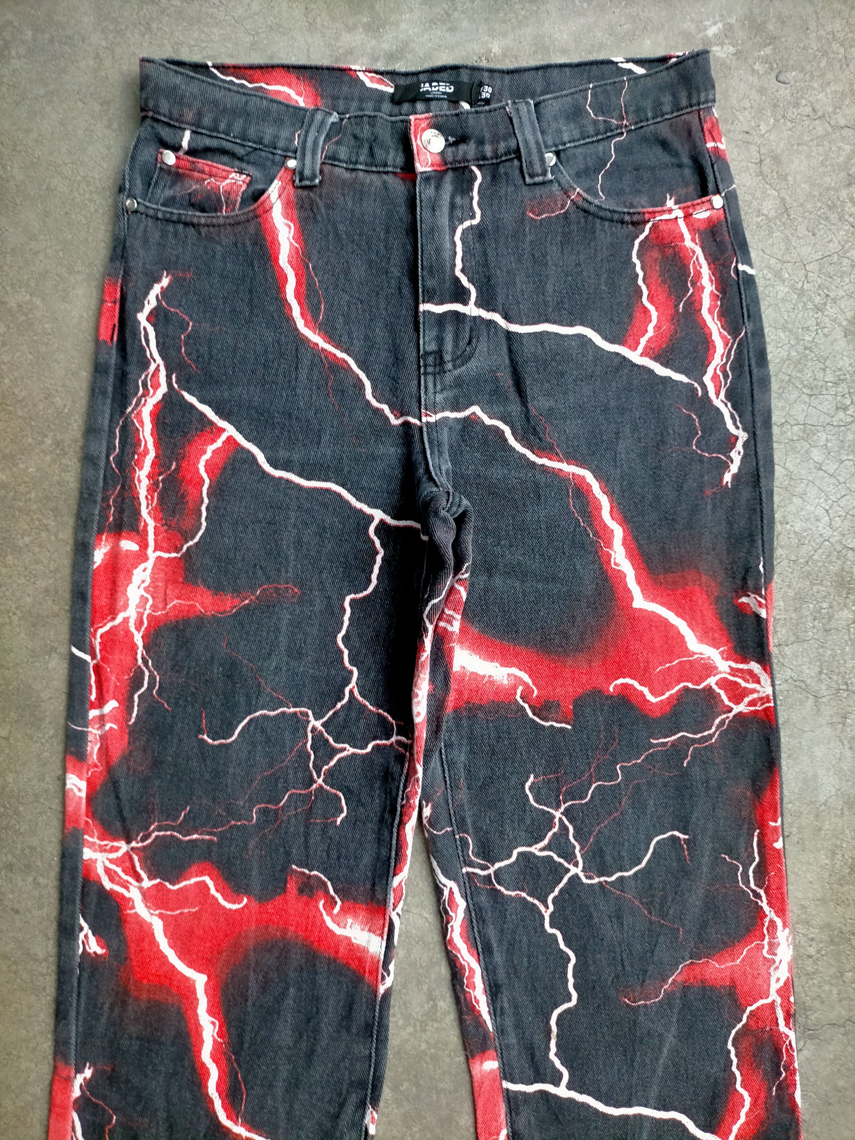 Jaded London BNWT Jaded London Lightning Denim Pants Size US 32 / EU 48 - 3 Thumbnail