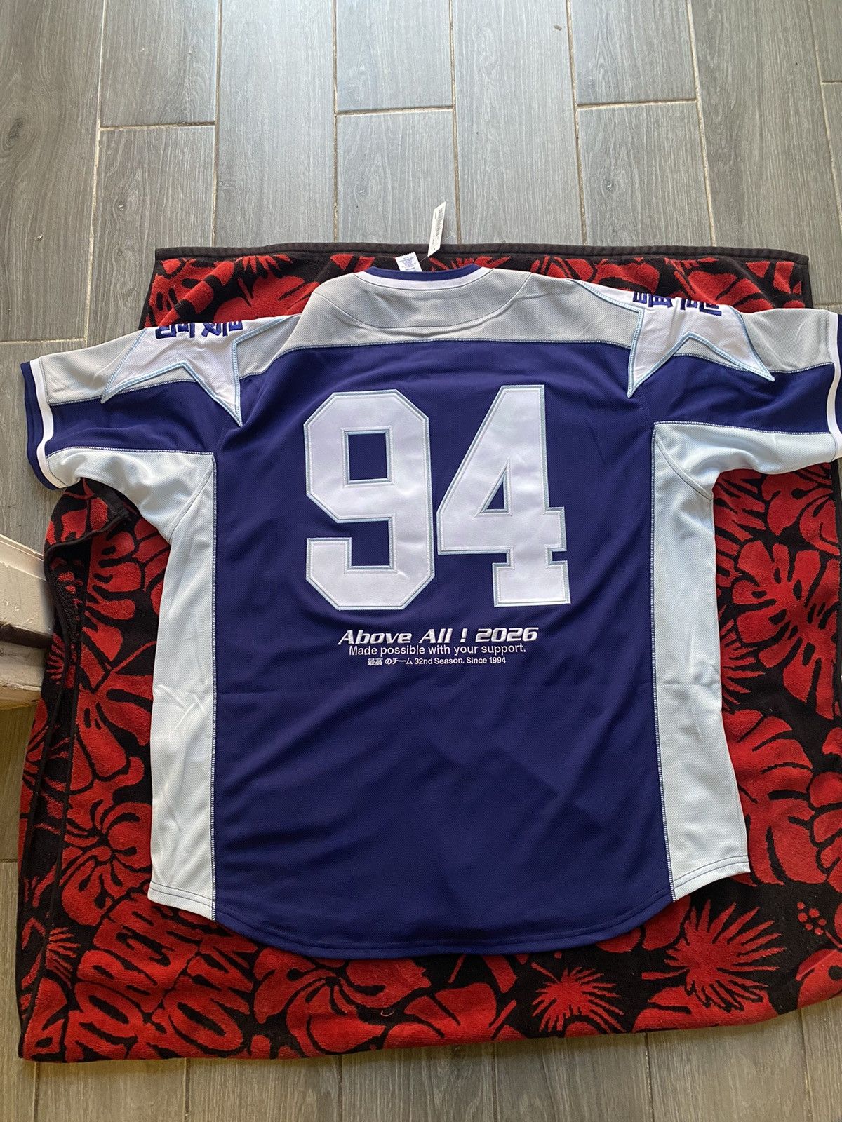 Supreme Supreme Stars Baseball Jersey Navy Large Size US L / EU 52-54 / 3 - 2 Thumbnail