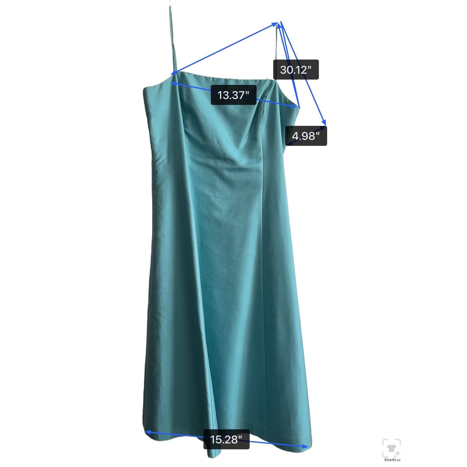 Ann Taylor Ann Taylor Peacock Blue Lined Silk Cotton Easter Dress US 8 Size M / US 6-8 / IT 42-44 - 4 Thumbnail