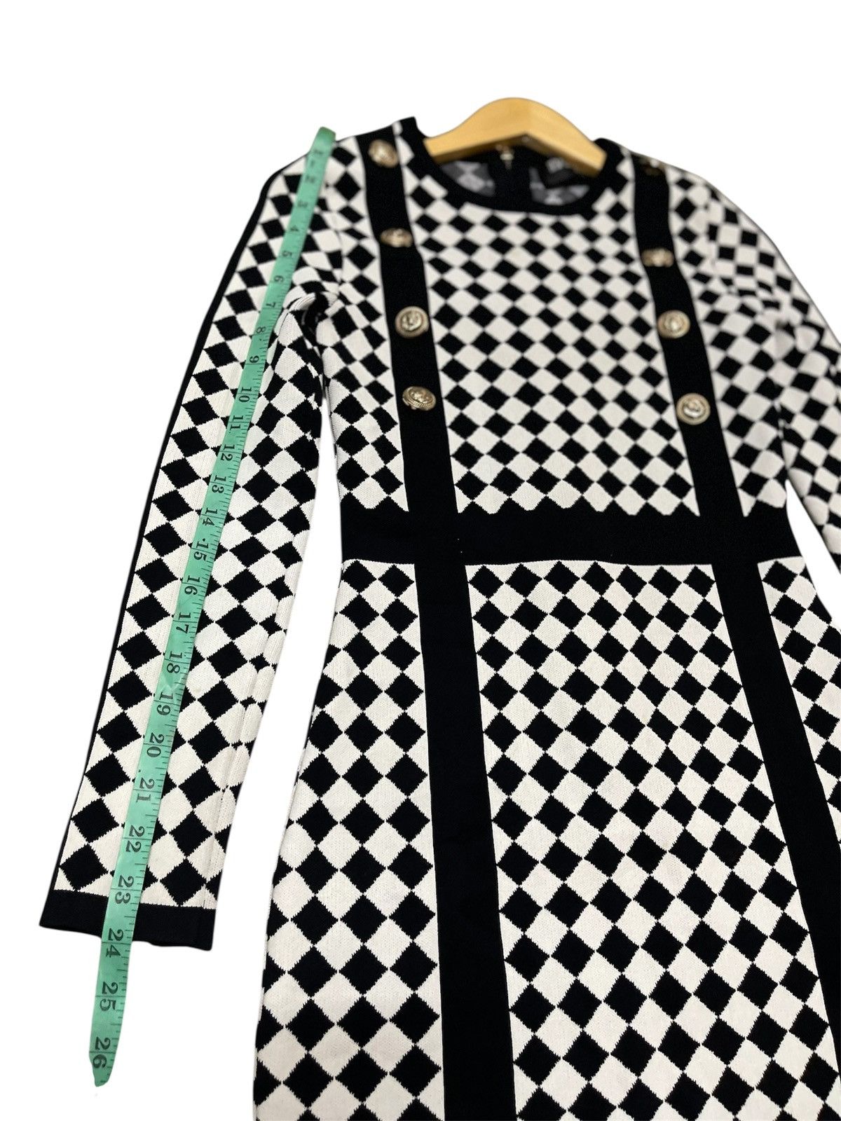 Balmain BALMAIN Mini Dress Whit a Geometric Pattenr Size S / US 4 / IT 40 - 13 Thumbnail